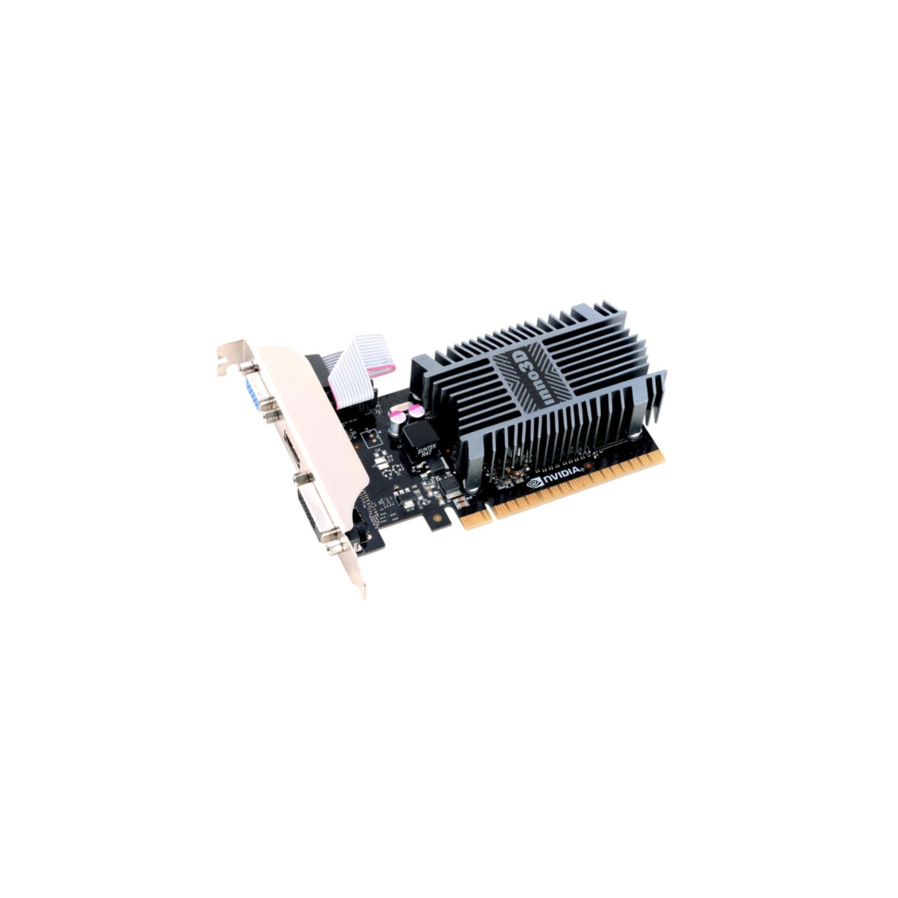 VGA Inno3D GeF. GT710, 2GB SDDR3 64bit, HDMI, DVI, PCI-E mit CUDA, passiv VGA Inno3D GeF. GT710, 2GB SDDR3 64bit, HDMI, DVI, PCI-E mit CUDA, passiv