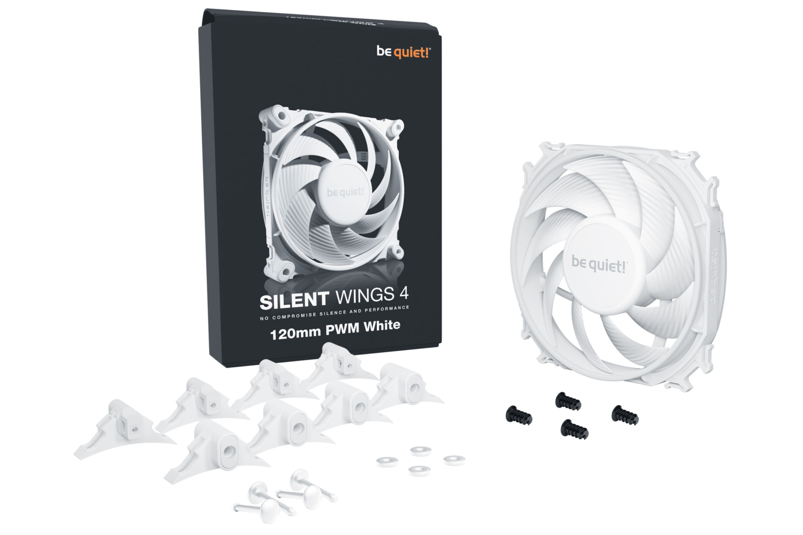 PC- Gehäuselüfter Be Quiet SilentWings 4 120mm PWM White BL114 PC- Gehäuselüfter Be Quiet SilentWings 4 120mm PWM White BL114