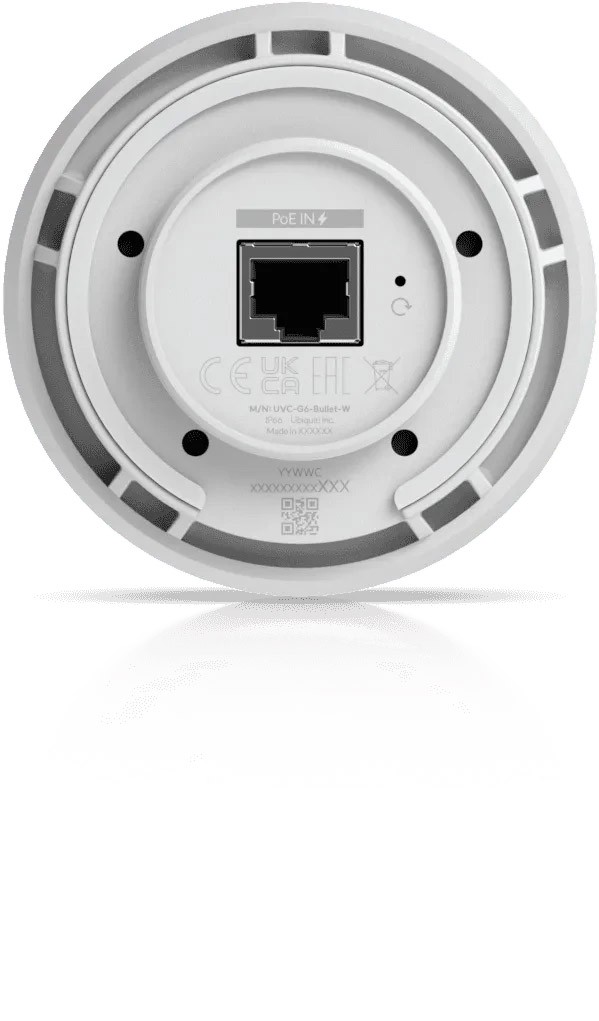 UbiQuiti UniFi Protect G6 UVC-G6-BULLET-W Netzwerk-Überwachungskamera Außen-und Innenbereich (1Jahr Garantie)