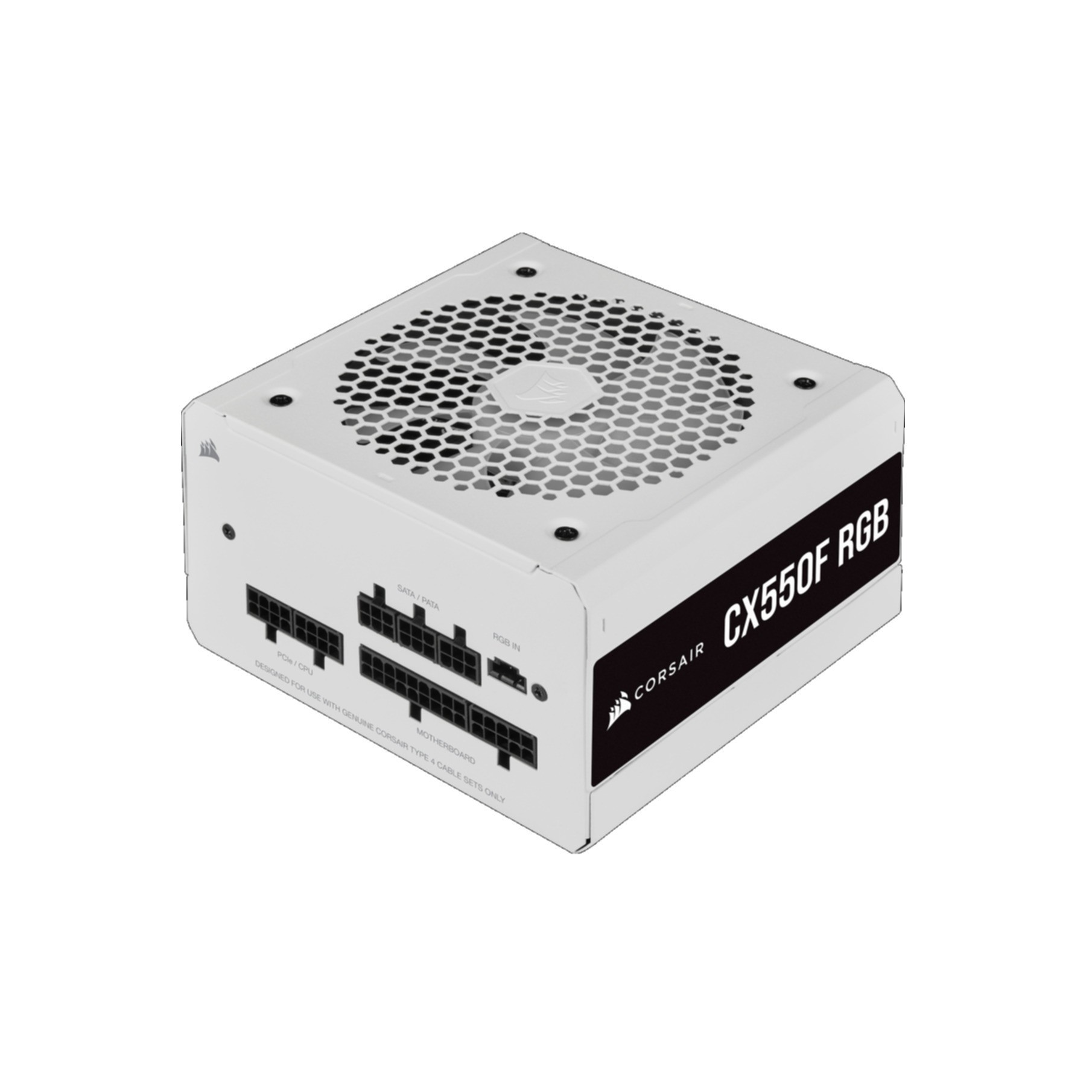 PC- Netzteil Corsair CX550F RGB Weiß (CP-9020225-EU)