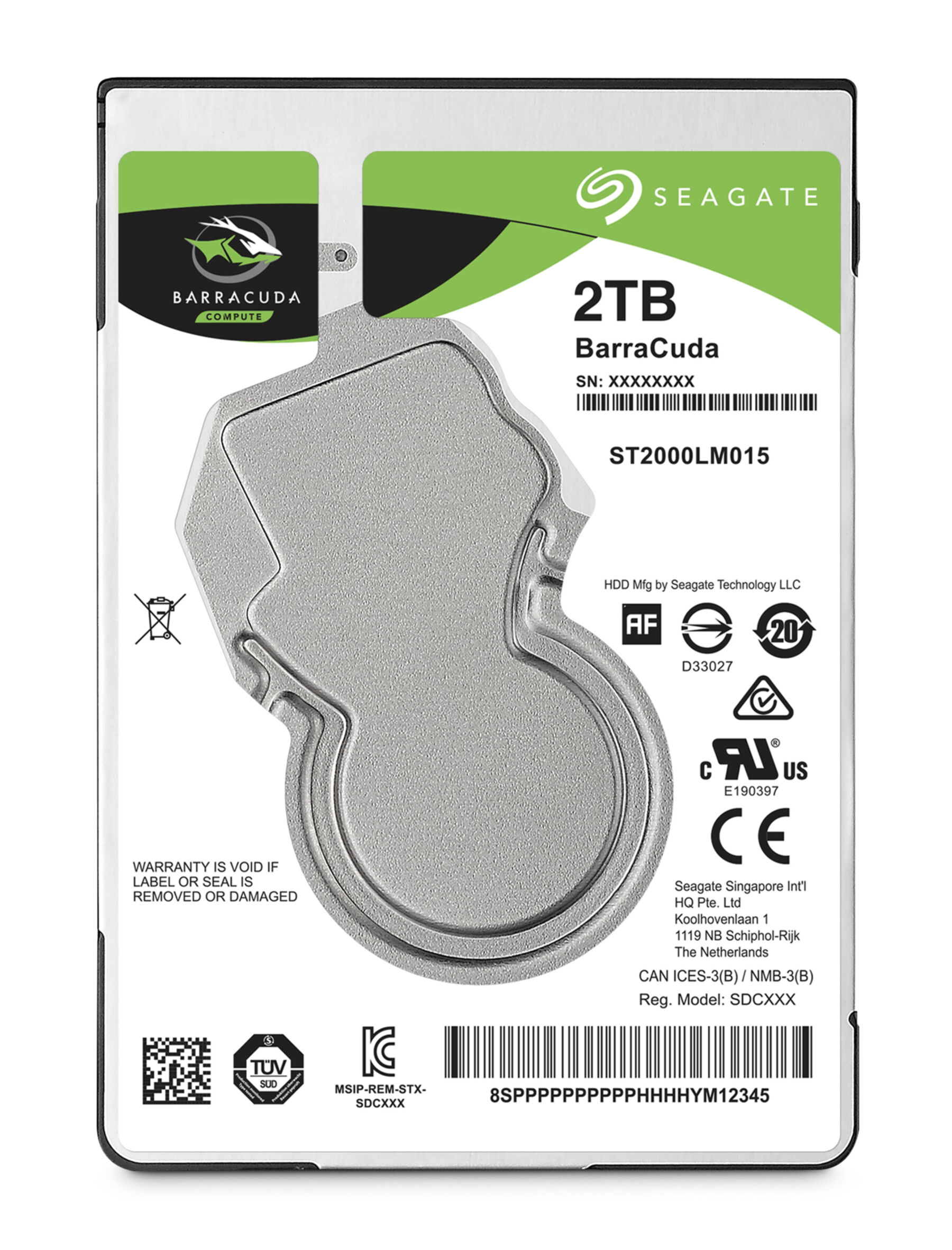HDD 2,5" Seagate BarraCuda ST2000LM015 2TB Sata 128MB HDD 2,5" Seagate BarraCuda ST2000LM015 2TB Sata 128MB