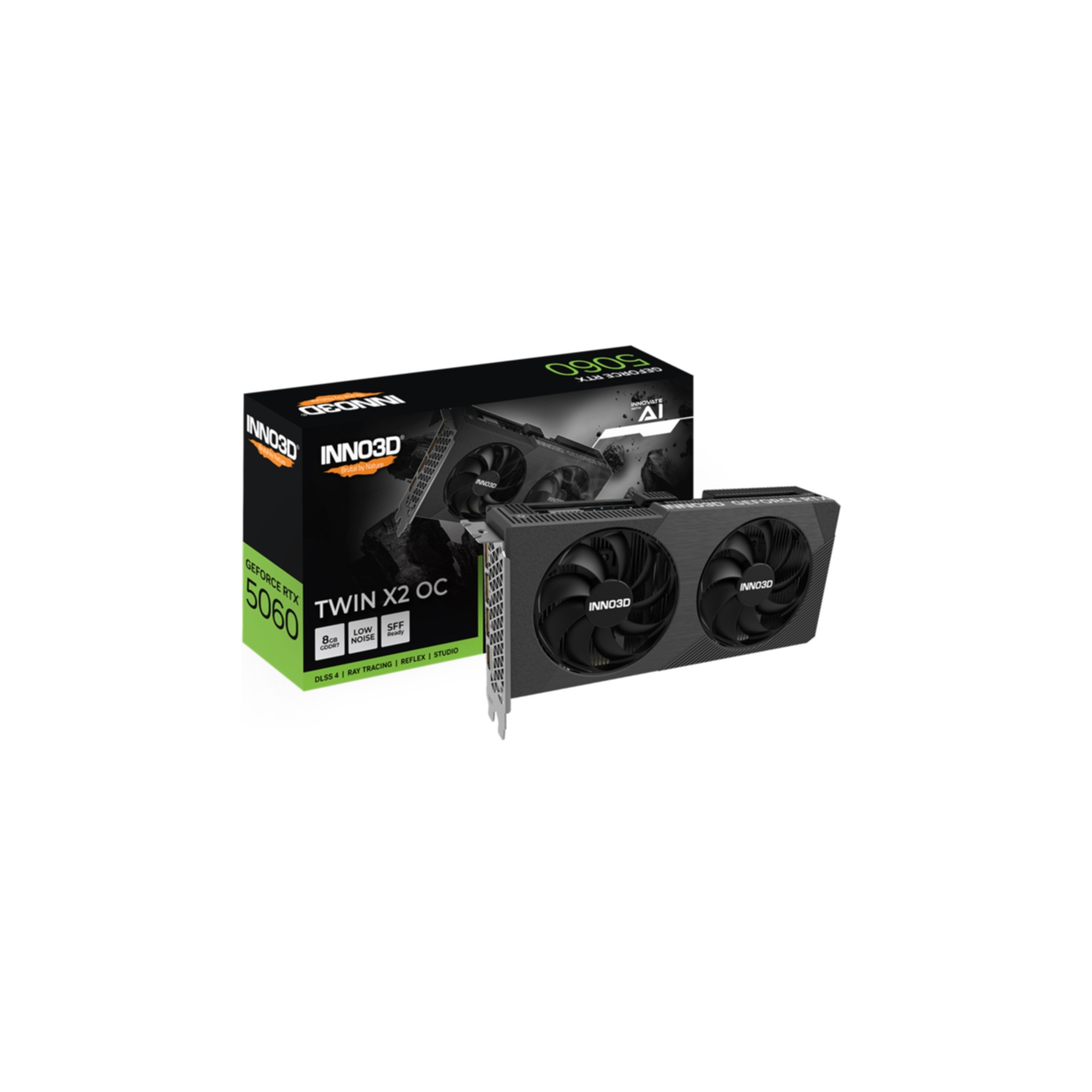 VGA Inno3D GeForce® RTX 5060 8GB Twin X2 OC V2 VGA Inno3D GeForce® RTX 5060 8GB Twin X2 OC V2