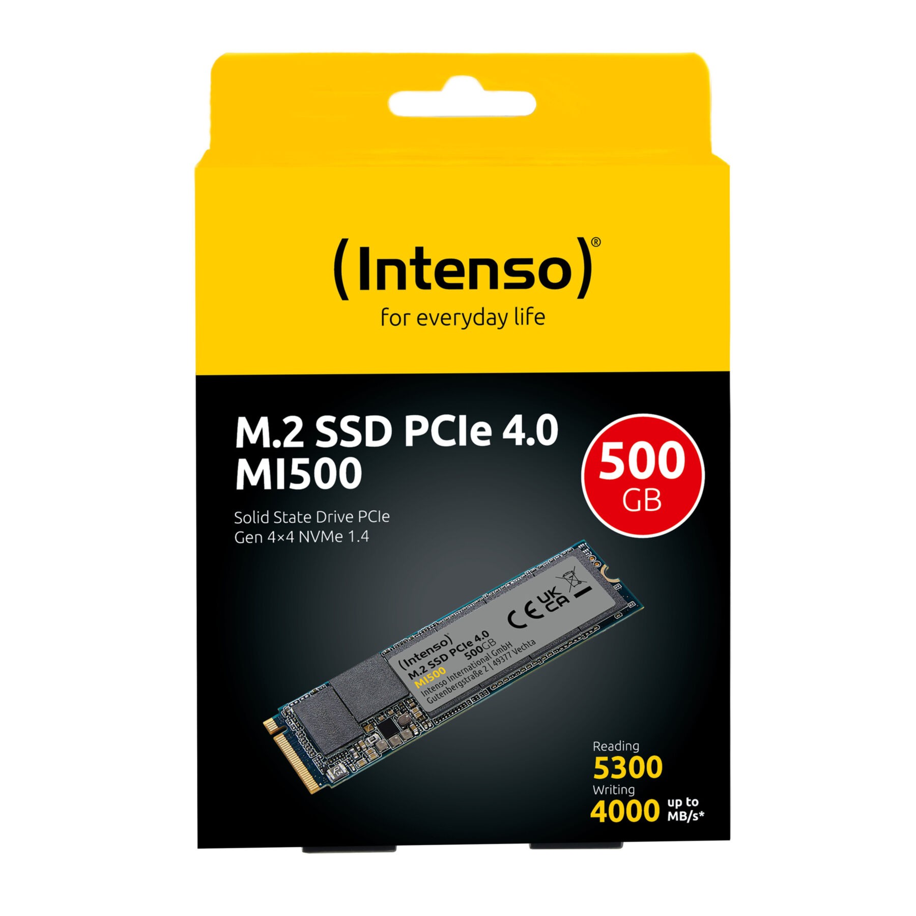 SSD Intenso 500GB MI500 M.2 2280 PCIe Gen.4 x4 NVME 1.4 3836450 SSD Intenso 500GB MI500 M.2 2280 PCIe Gen.4 x4 NVME 1.4 3836450