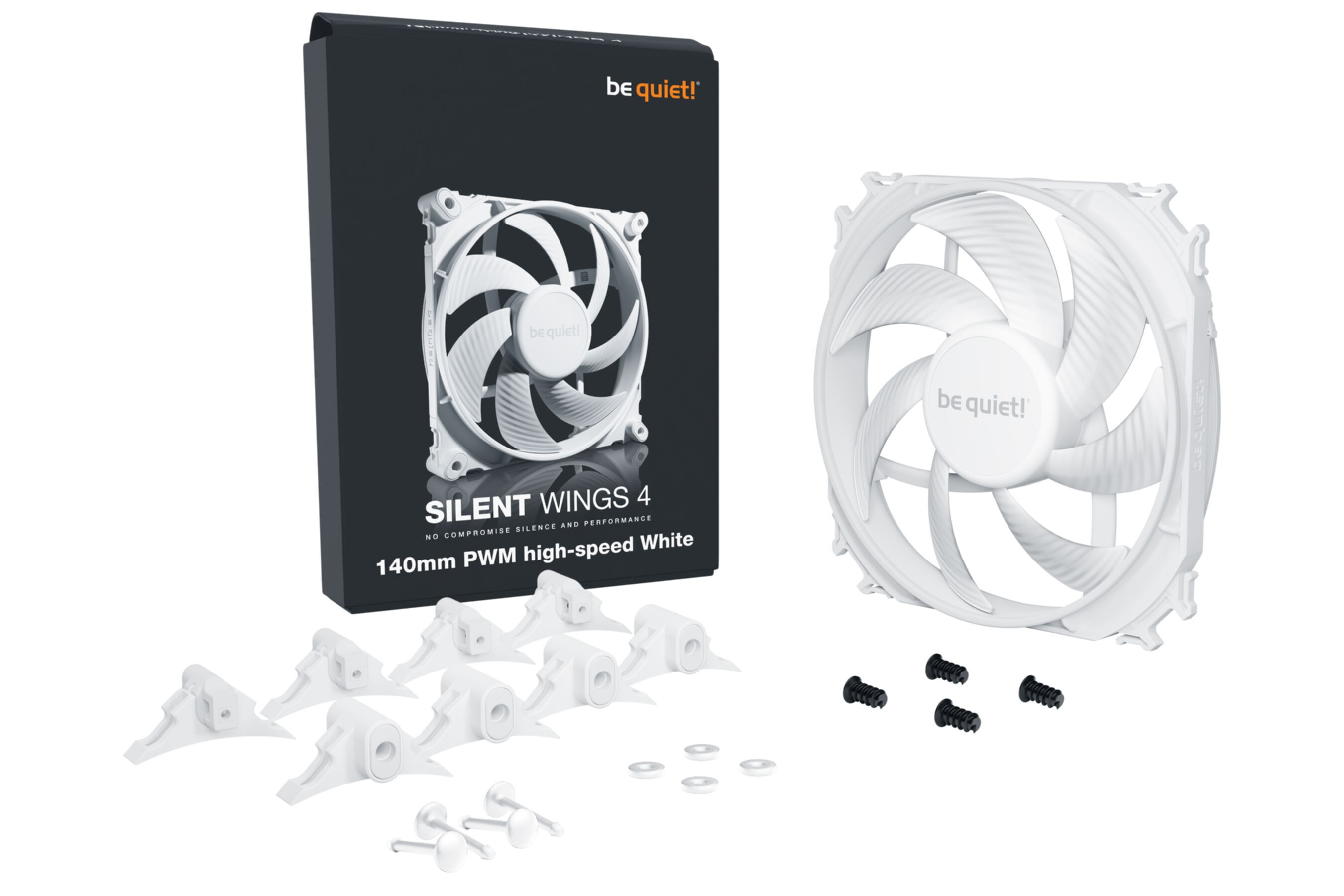 PC- Gehäuselüfter Be Quiet SilentWings 4 140mm PWM high-speed White BL117 PC- Gehäuselüfter Be Quiet SilentWings 4 140mm PWM high-speed White BL117
