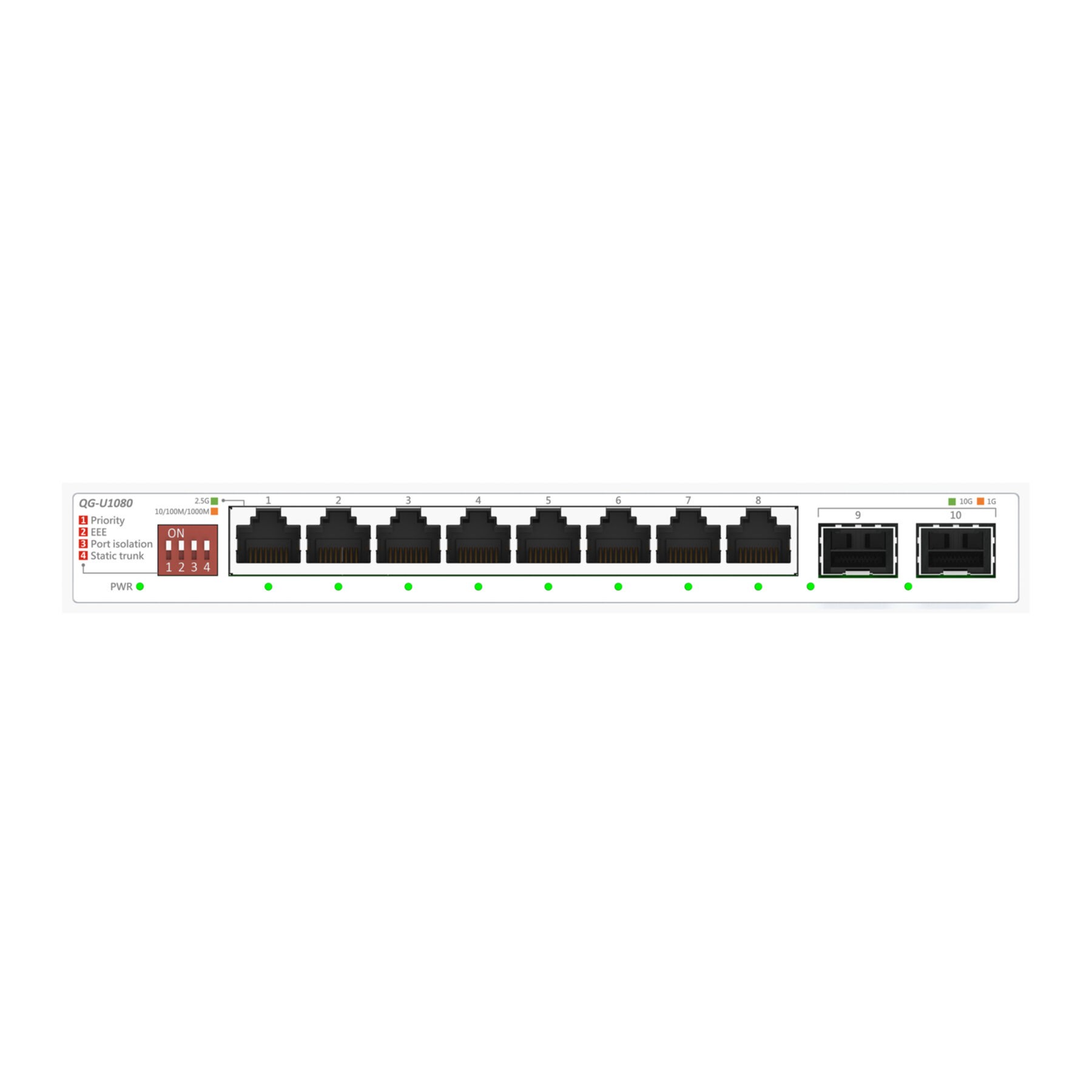 Asus QG-U1080 8-port Switch (90IG0A00-MO3B00) Asus QG-U1080 8-port Switch (90IG0A00-MO3B00)