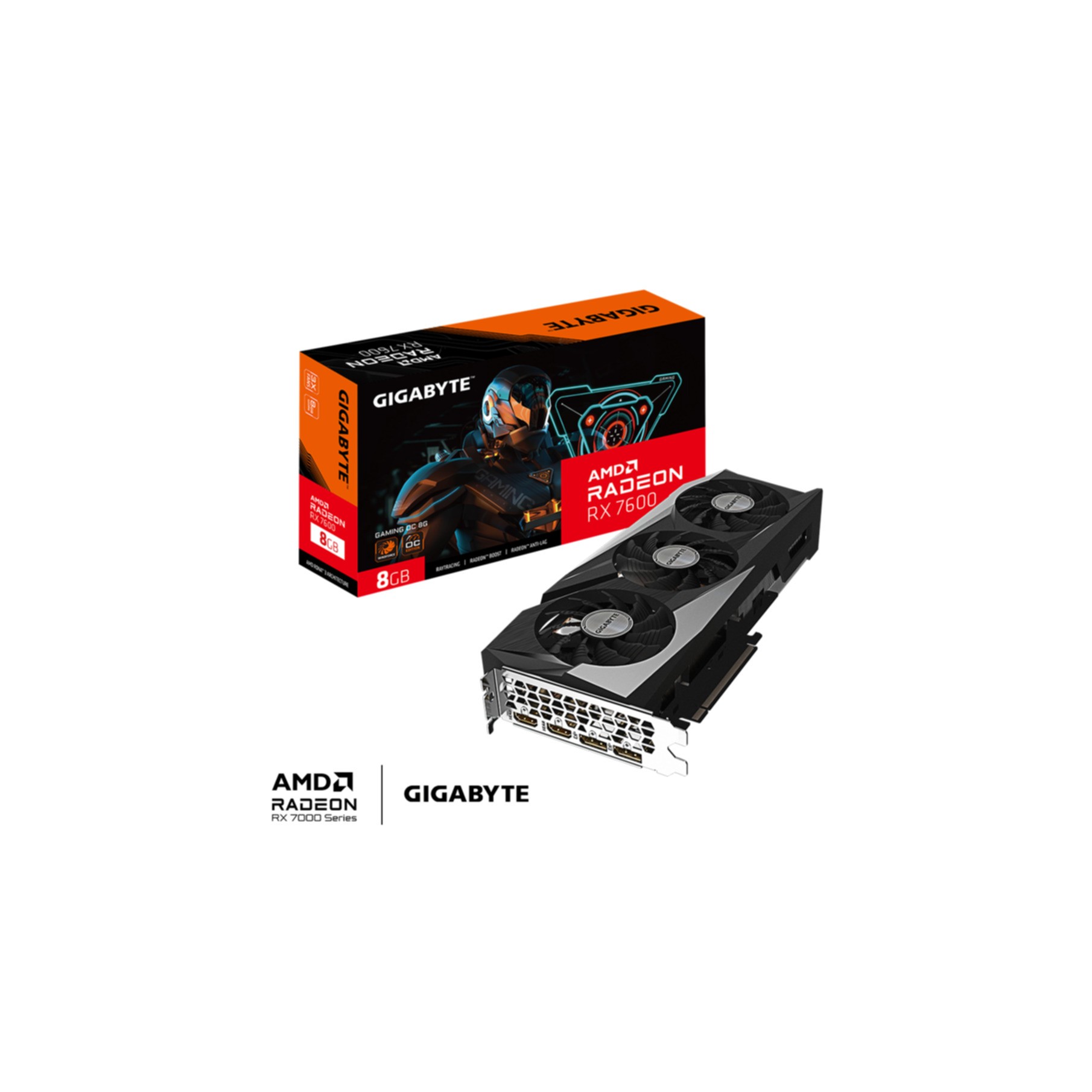 VGA Gigabyte Radeon RX 7600 GAMING 8GB OC VGA Gigabyte Radeon RX 7600 GAMING 8GB OC
