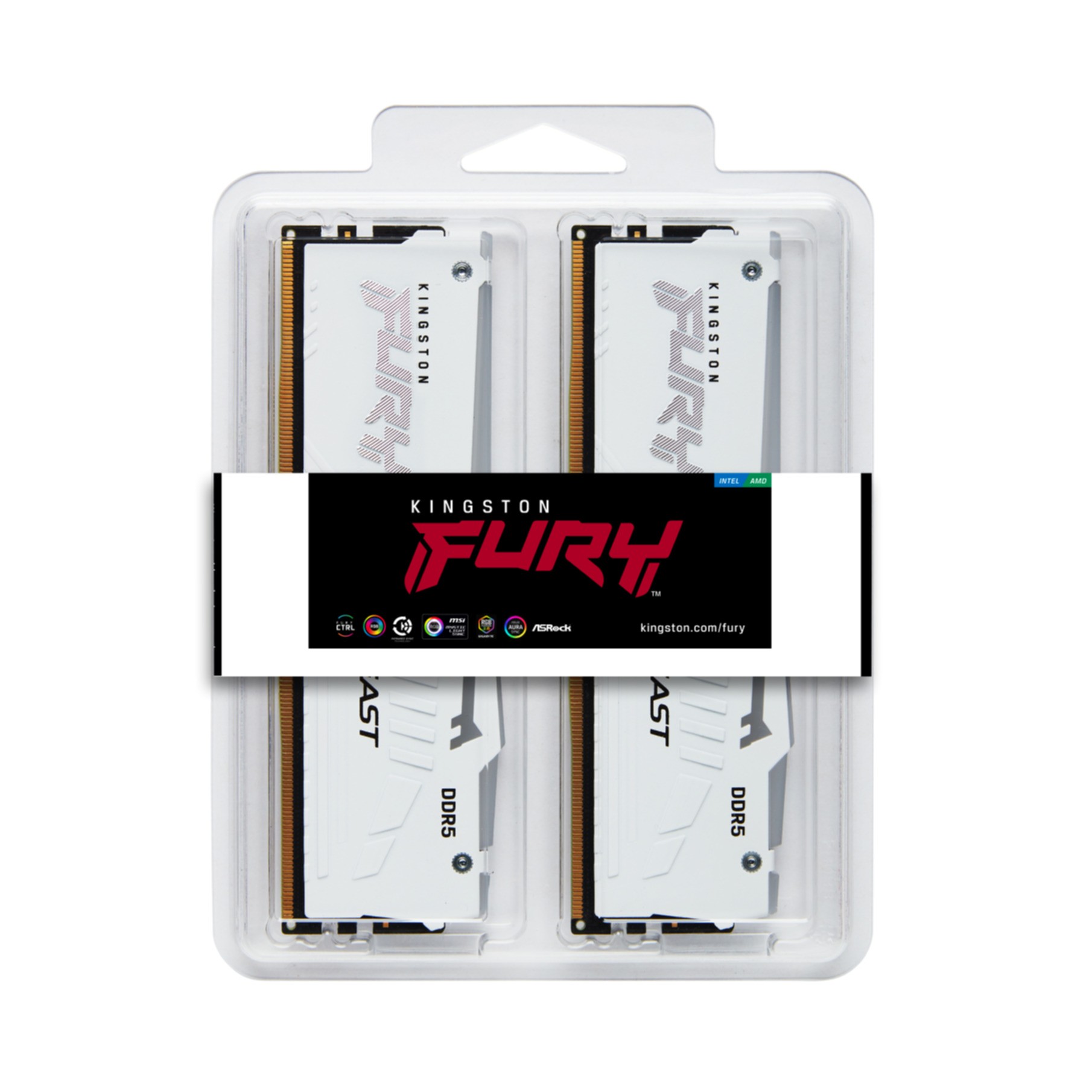 DDR5 32GB KIT 2x16GB PC 6000 Kingston FURY Beast RGB EX KF560C30BWEAK2-32