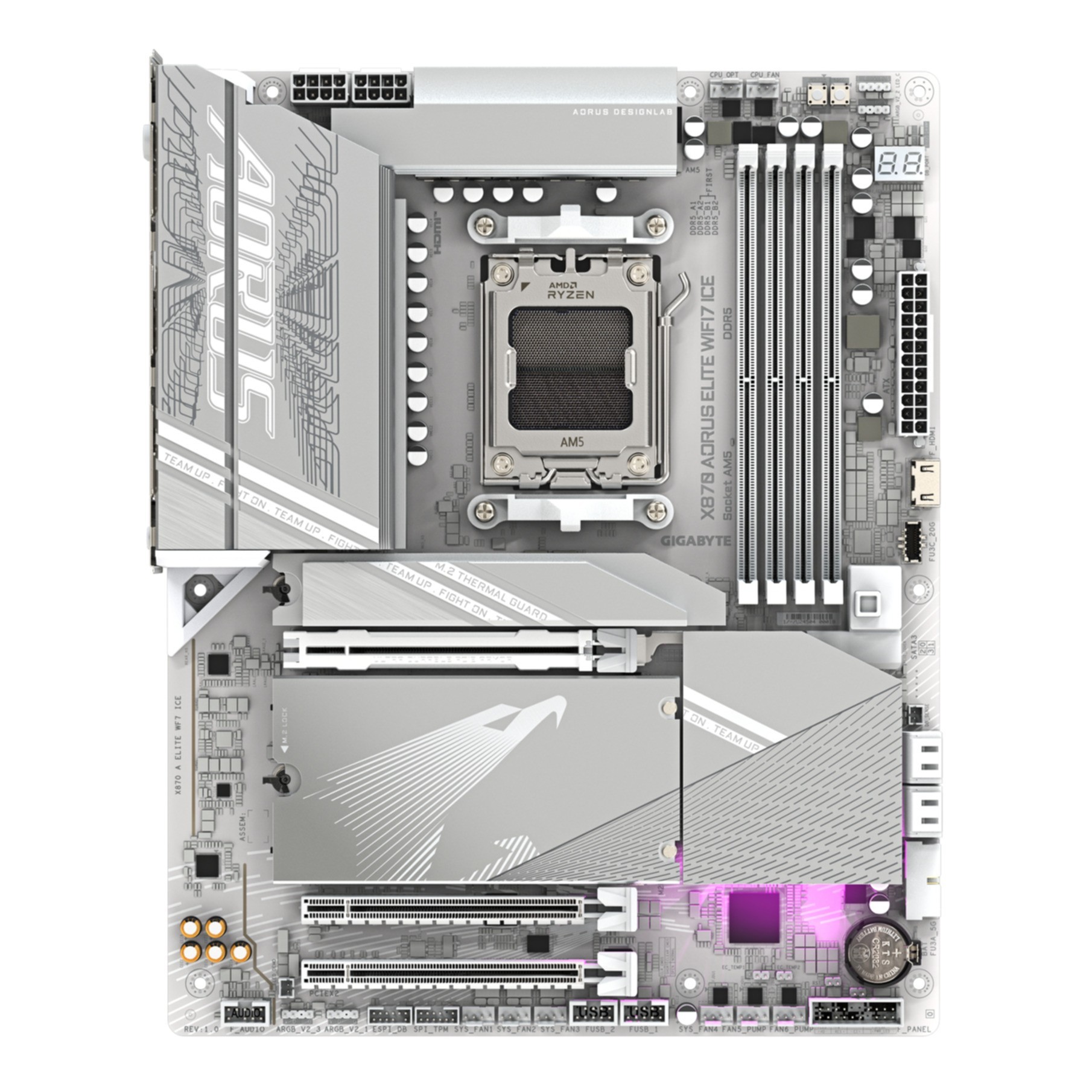 Gigabyte GA-X870 AORUS ELITE WF7 ICE (AM5) (D) Gigabyte GA-X870 AORUS ELITE WF7 ICE (AM5) (D)