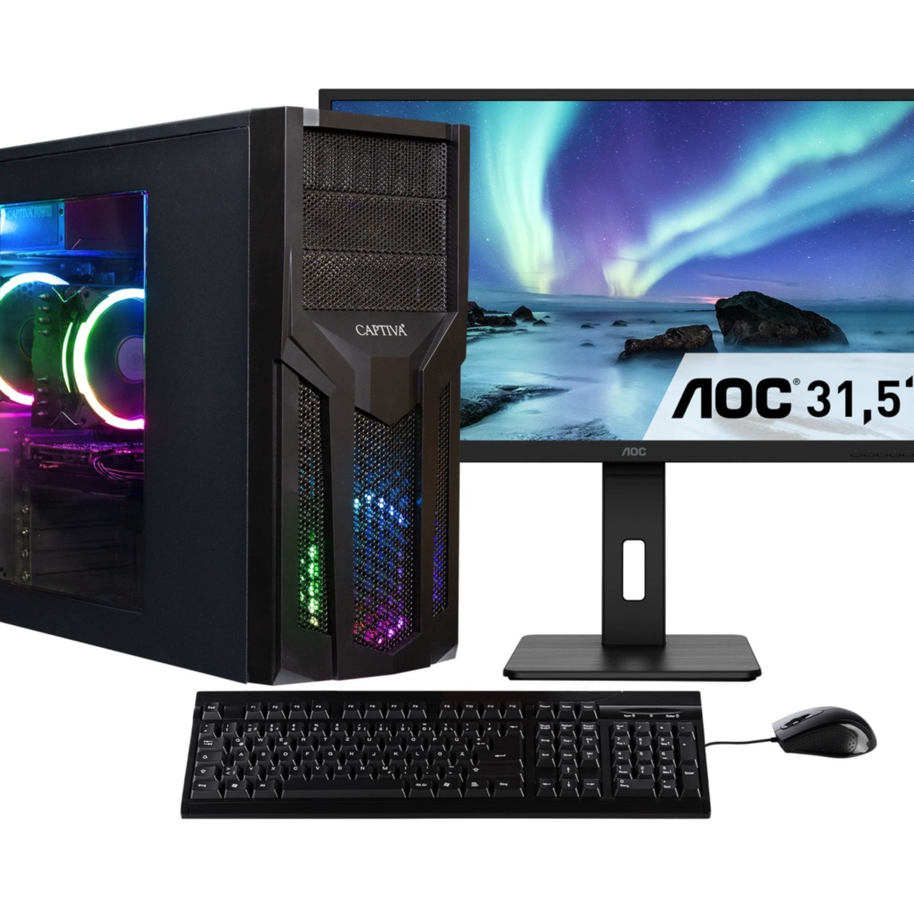 Captiva PC Power Starter R80-039 TFT Bundle (Ryzen 7 5700G/SSD 1TB/32GB/DVD-RW/WLAN/w/o OS)