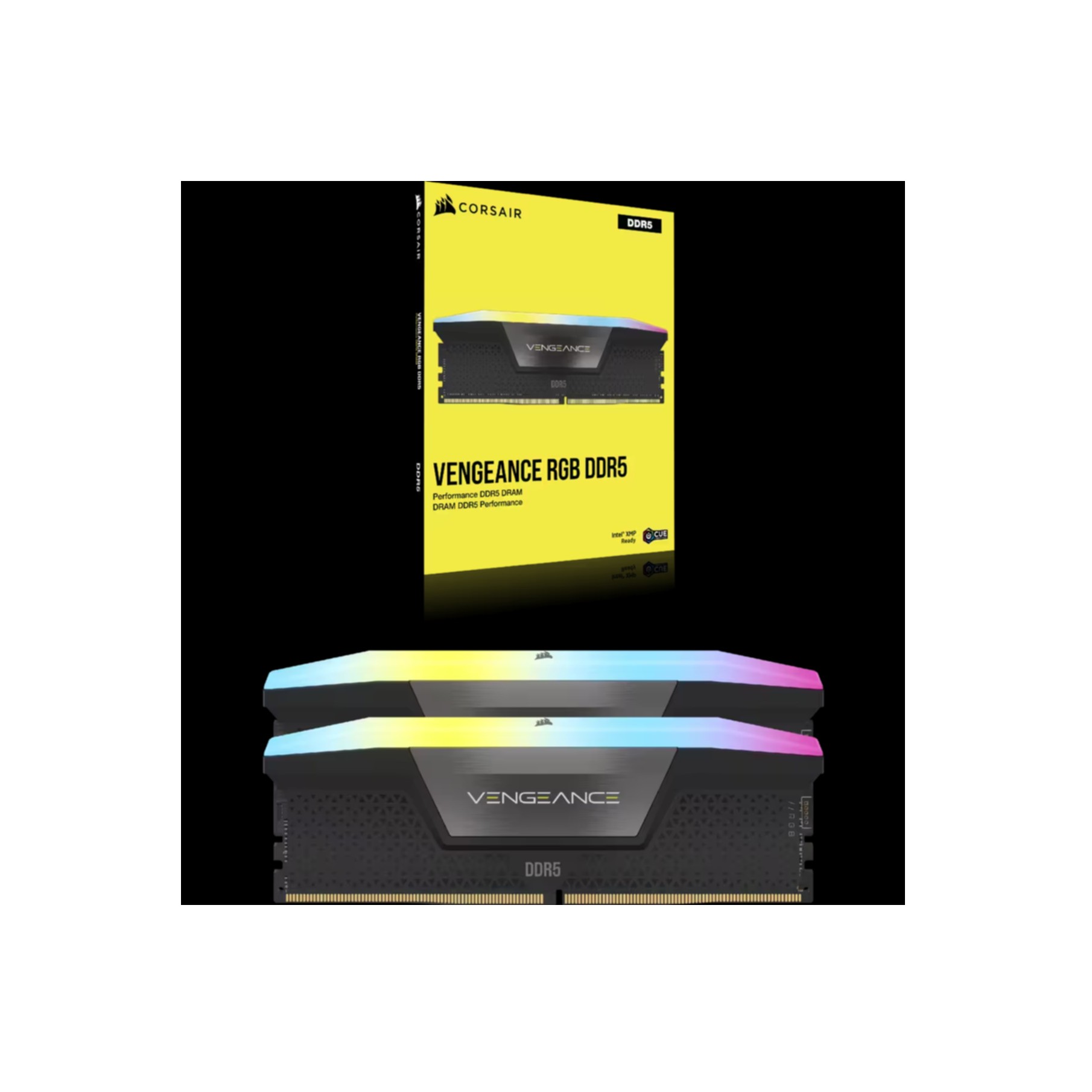 DDR5 32GB KIT 2x16GB PC 6400 Corsair Vengeance RGB CMH32GX5M2B6400C36 DDR5 32GB KIT 2x16GB PC 6400 Corsair Vengeance RGB CMH32GX5M2B6400C36