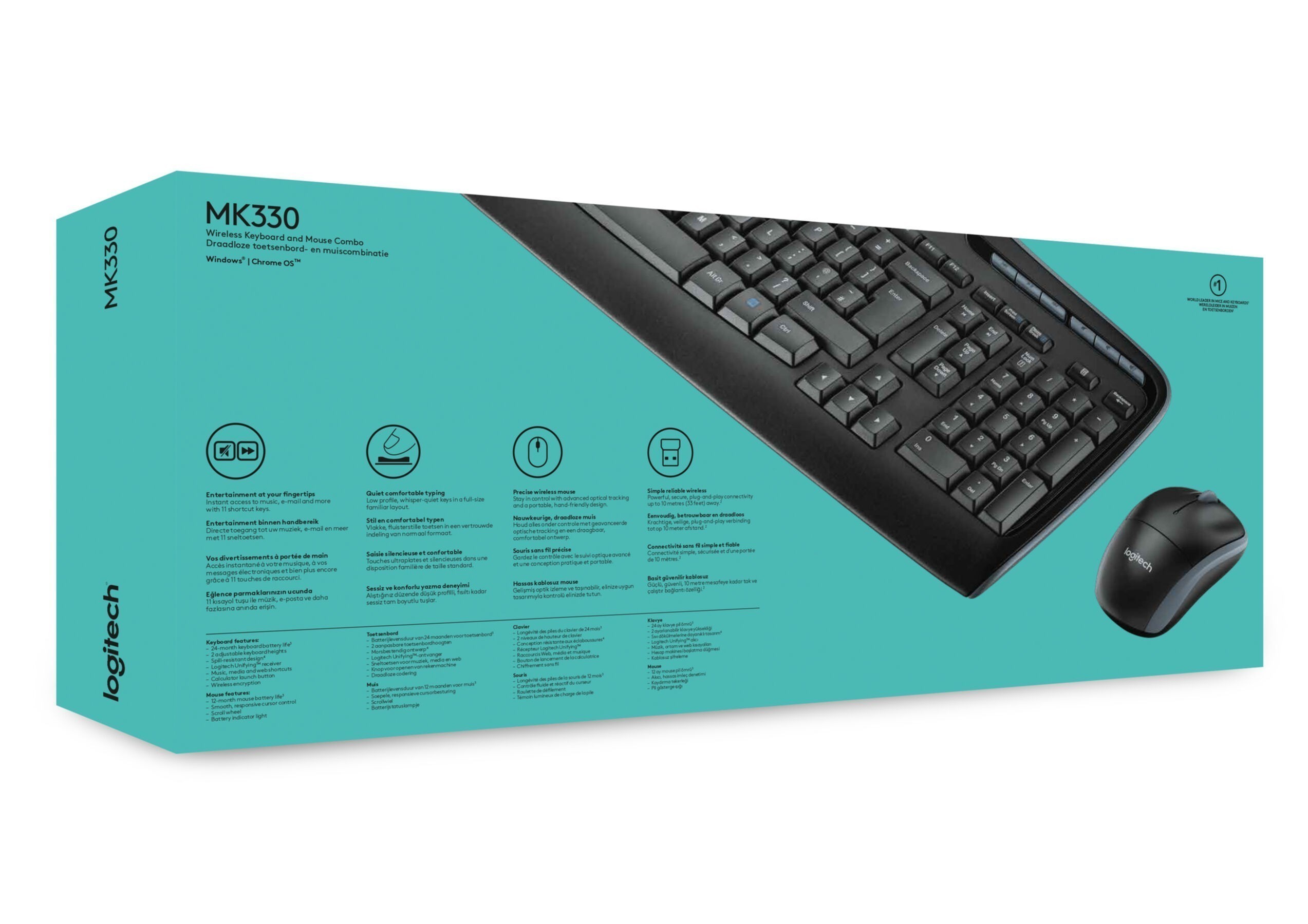 Keyboard & Mouse Logitech Wireless Combo MK330 (US) (920-003989) Keyboard & Mouse Logitech Wireless Combo MK330 (US) (920-003989)