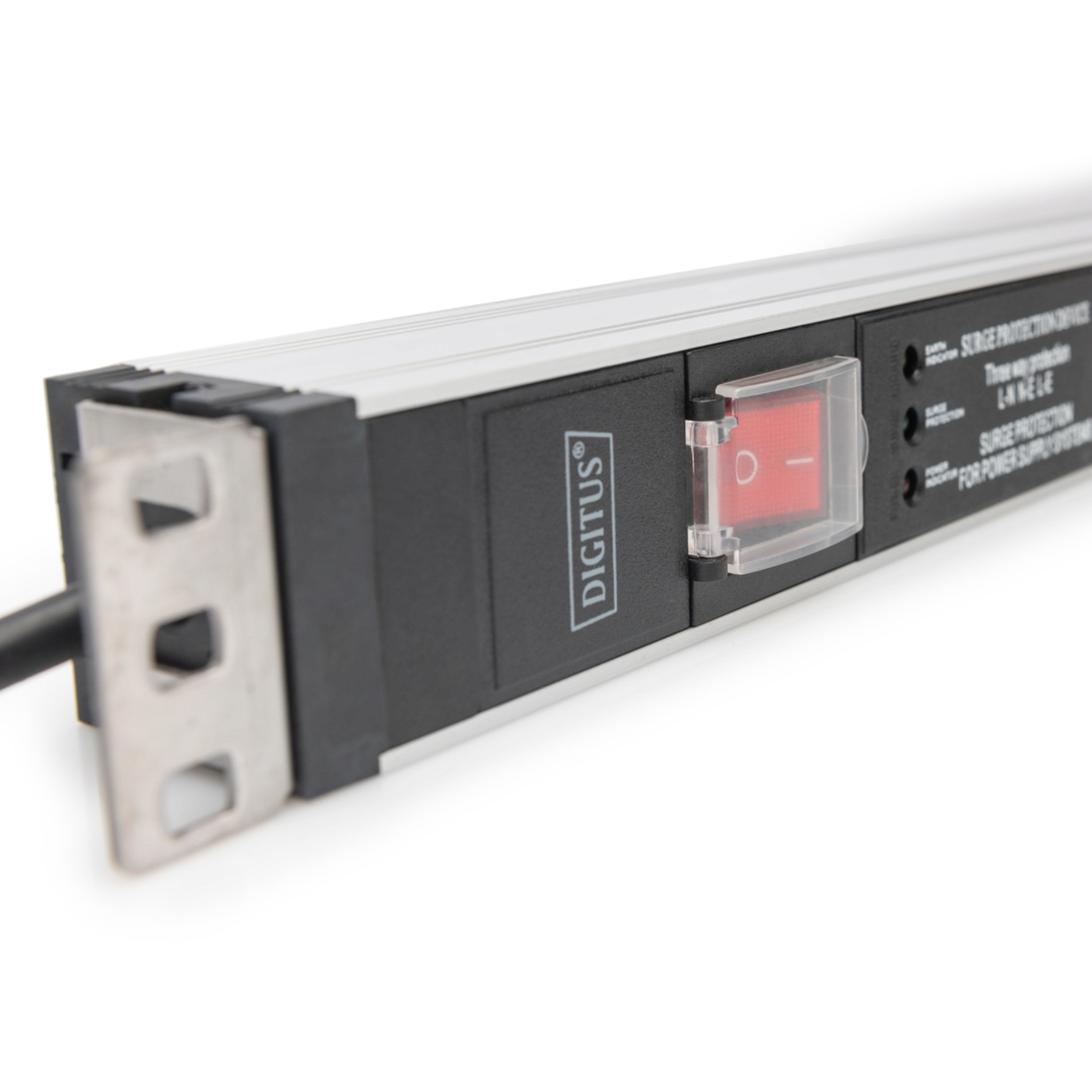 Digitus Steckdosenleiste 5-fach ALuminiumprofil und Schalter DN-95433