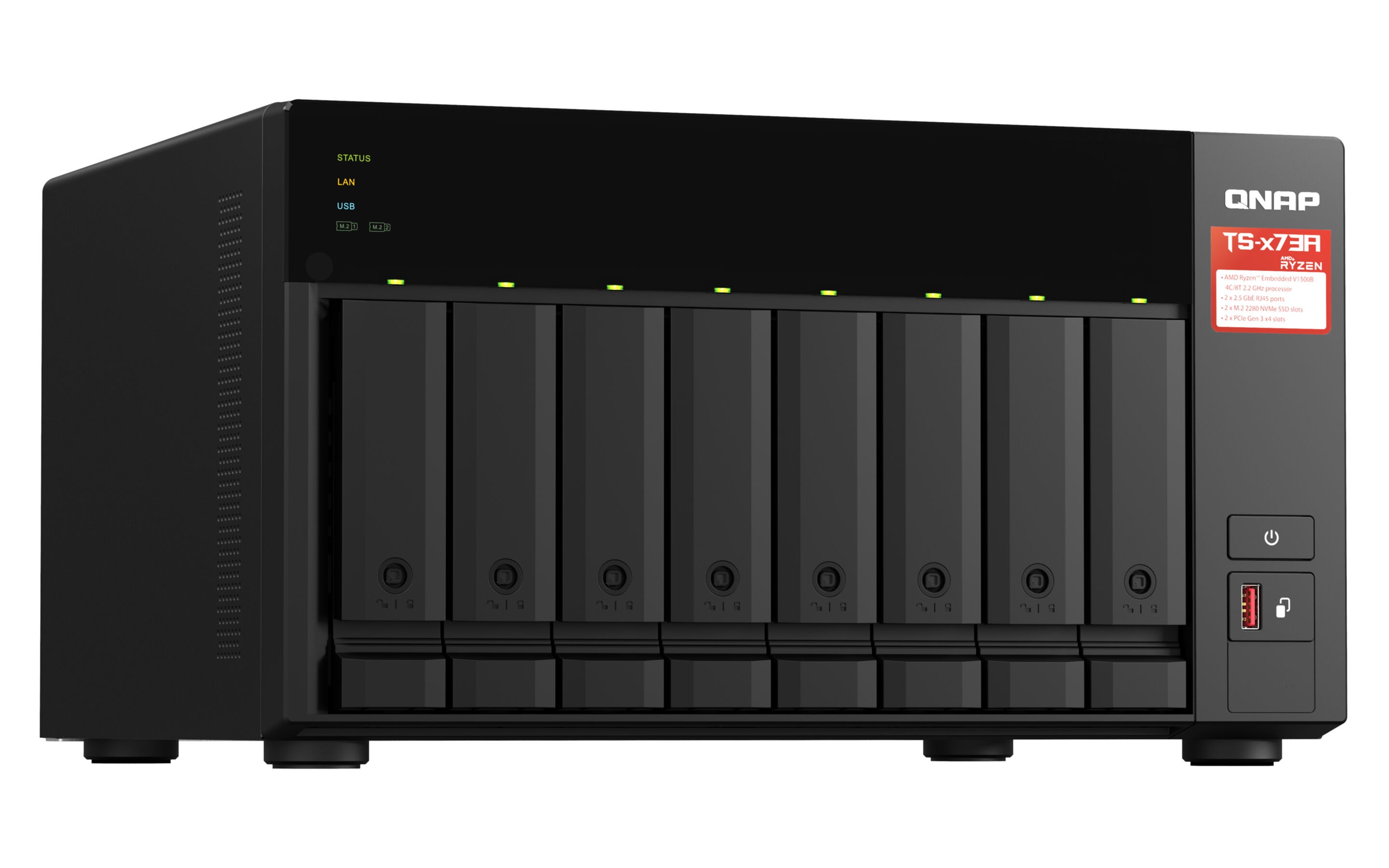 NAS Server QNAP TS-873A-8G 8 Schächte - SATA 6Gb/s NAS Server QNAP TS-873A-8G 8 Schächte - SATA 6Gb/s