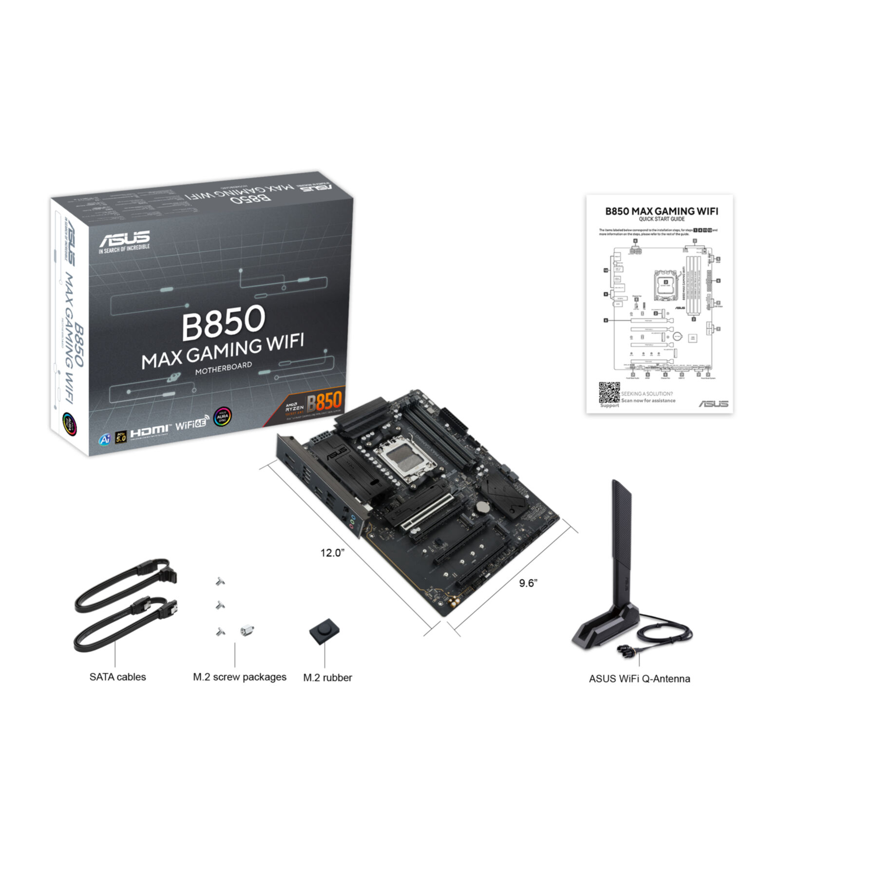 ASUS B850 MAX GAMING WIFI (AM5) (D) ASUS B850 MAX GAMING WIFI (AM5) (D)