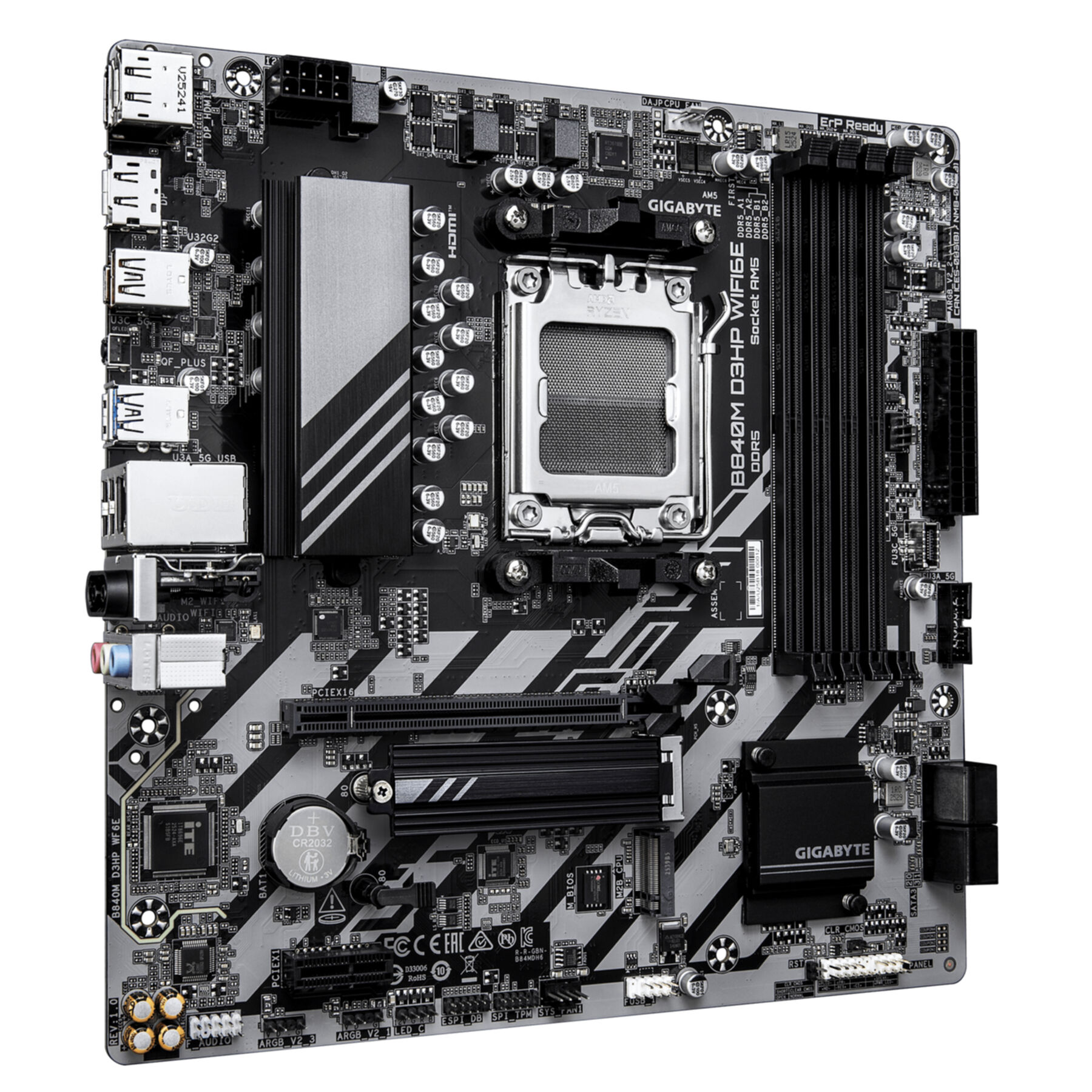Gigabyte GA-B840M D3HP WF6E (AM5) (D)