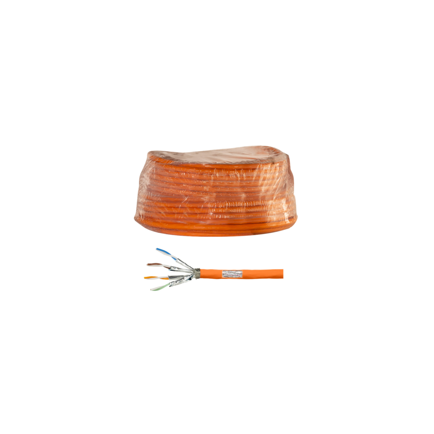 Kabel LogiLink Verlegekabel PrimeLine Cat.7 Orange 25m CPV0058