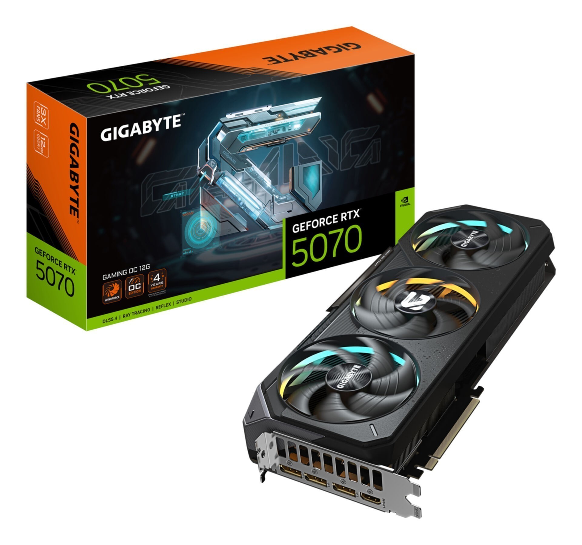VGA Gigabyte GeForce® RTX 5070 12GB Gaming OC