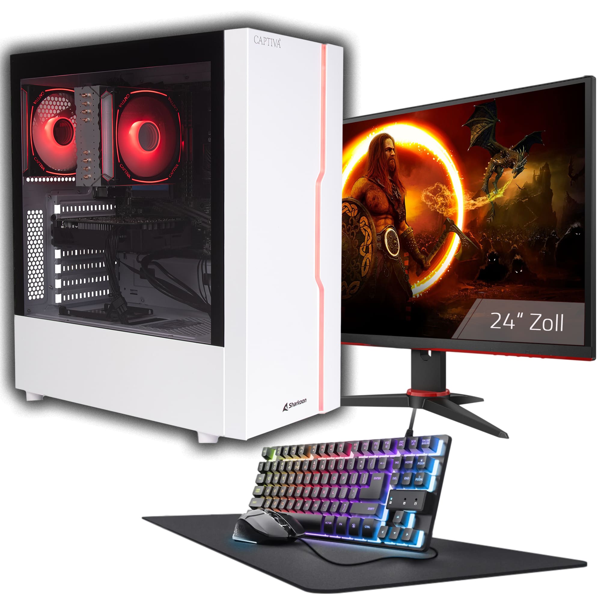 Captiva PC Advanced Gaming R93-497 TFT Bundle (Ryzen 5 7500F/RTX5060 8GB GDDR7/SSD 1TB/32GB/WLAN/w/o OS) Captiva PC Advanced Gaming R93-497 TFT Bundle (Ryzen 5 7500F/RTX5060 8GB GDDR7/SSD 1TB/32GB/WLAN/w/o OS)