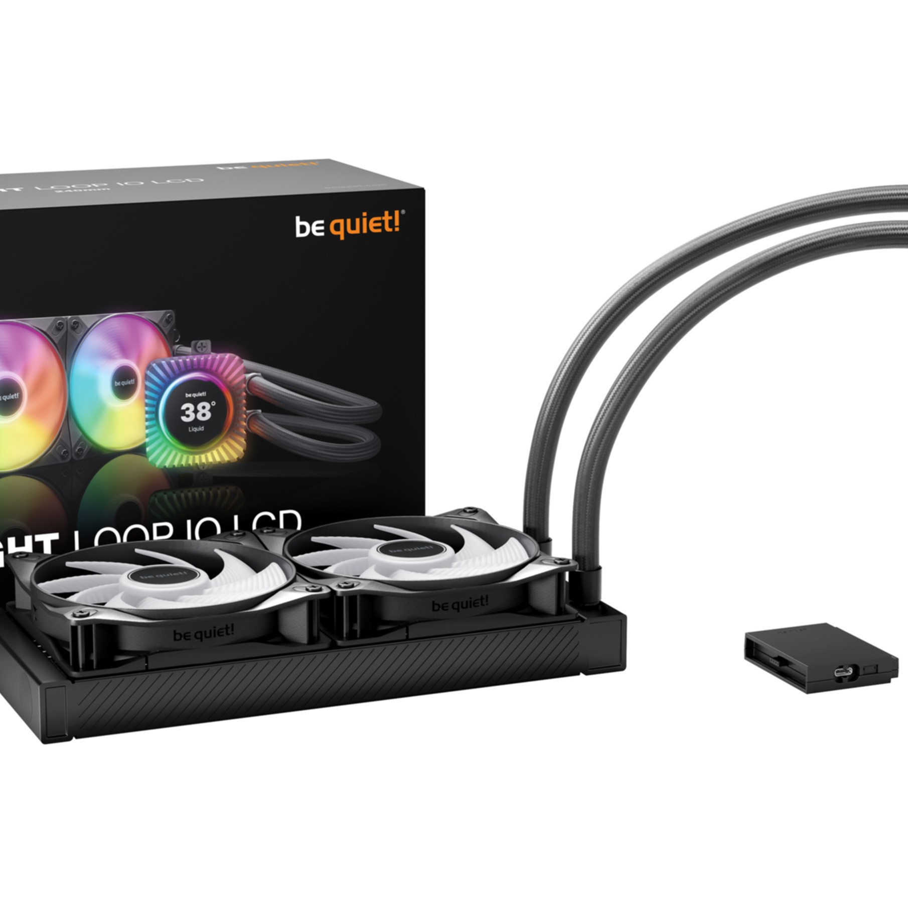 Cooler Be Quiet Light Loop IO LCD 240mm AiO Wasserkühlung black BW034