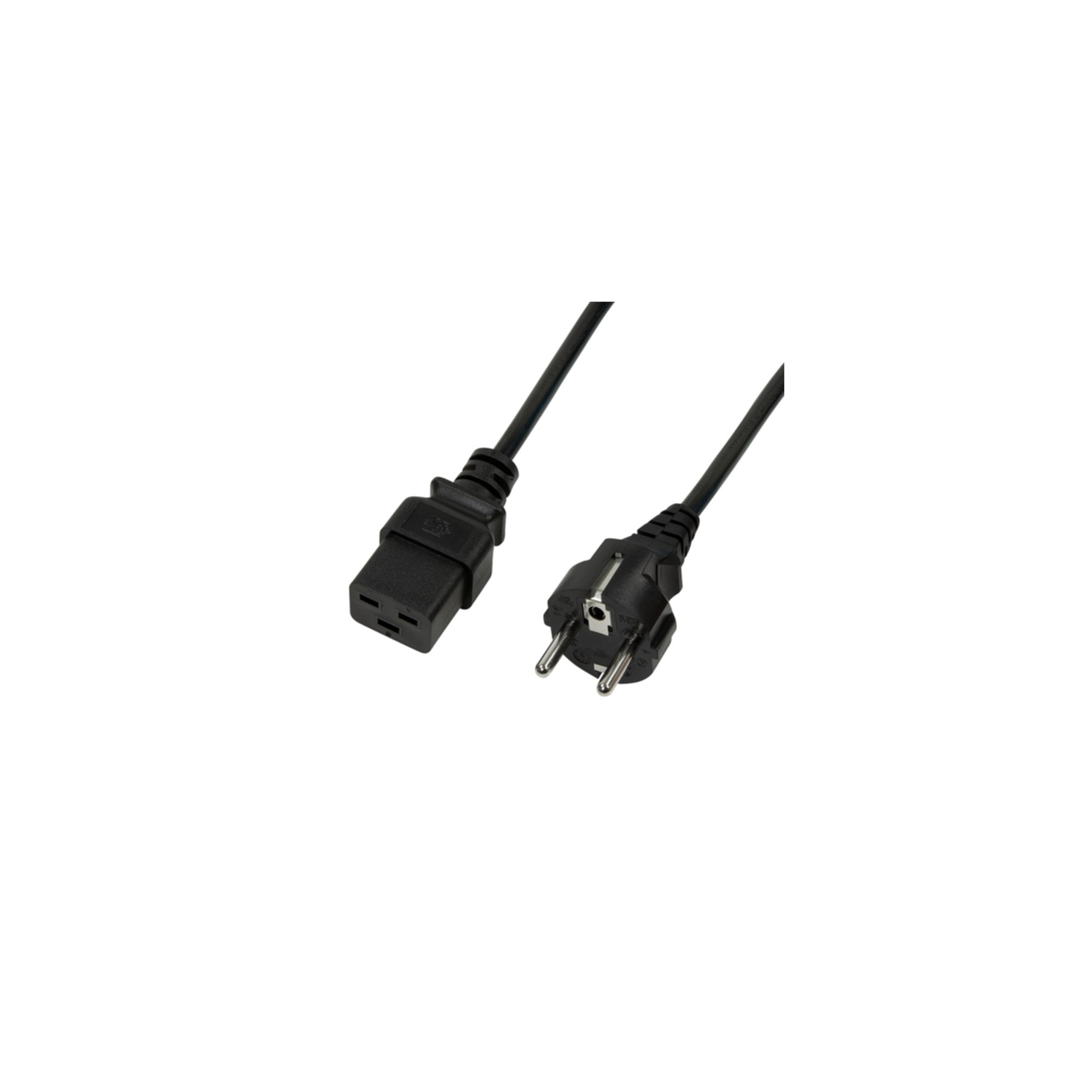 Kabel LogiLink Netzkabel CEE7/7 - IEC C19 schwarz 3m CP153 Kabel LogiLink Netzkabel CEE7/7 - IEC C19 schwarz 3m CP153