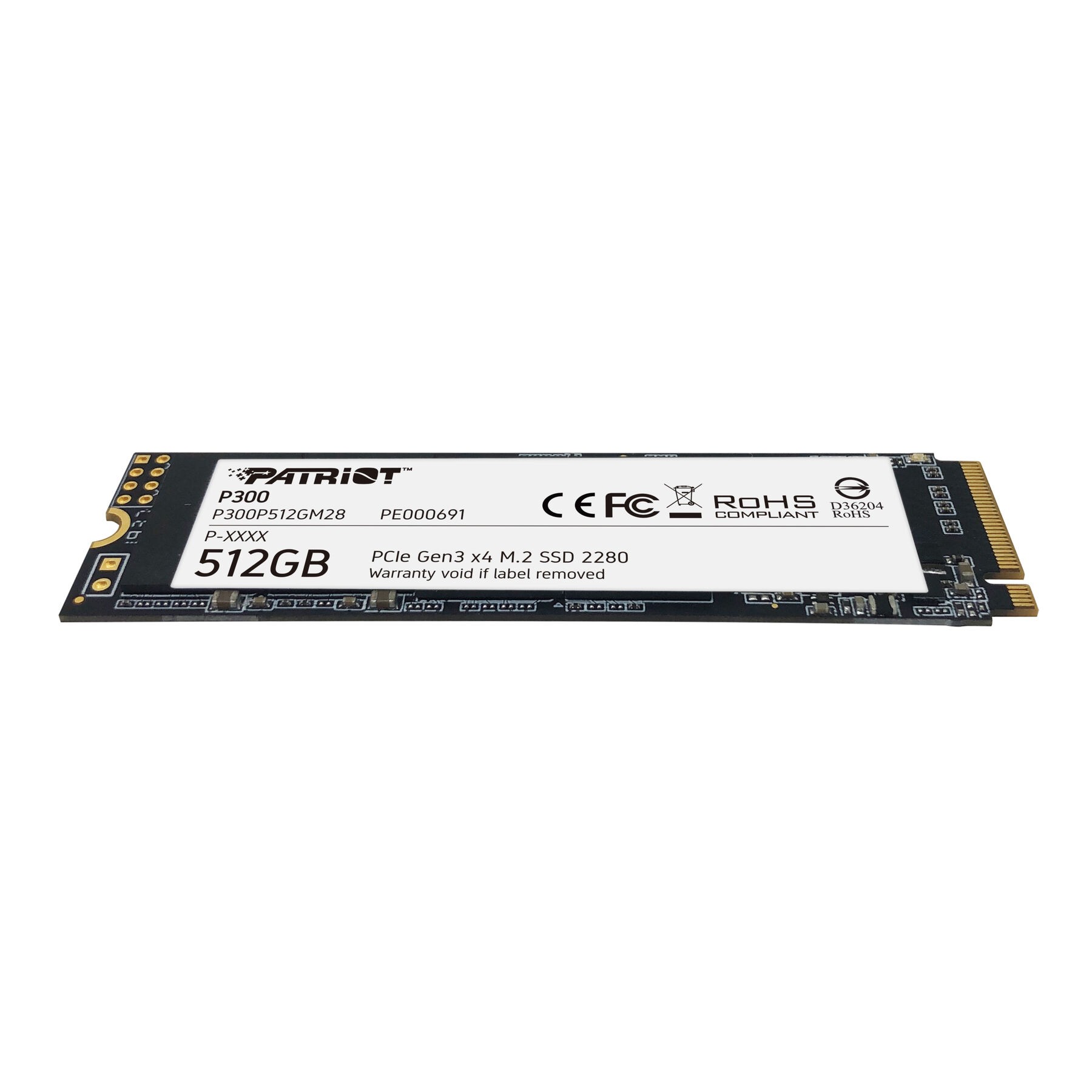 SSD Patriot P300 512GB M.2 PCIe 3.0 P300P512GM28 SSD Patriot P300 512GB M.2 PCIe 3.0 P300P512GM28