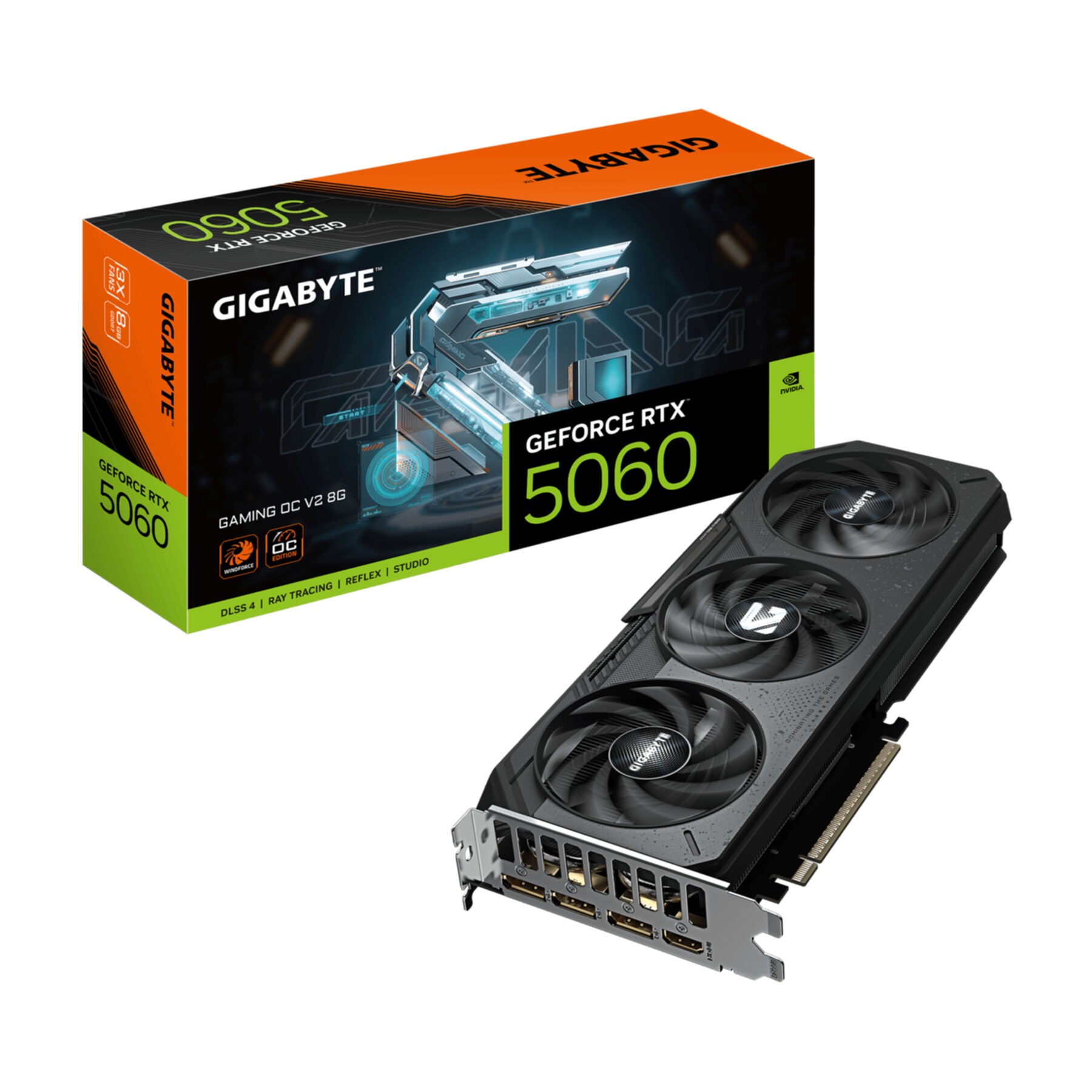 VGA Gigabyte GeForce® RTX 5060 8GB Gaming OC V2 VGA Gigabyte GeForce® RTX 5060 8GB Gaming OC V2
