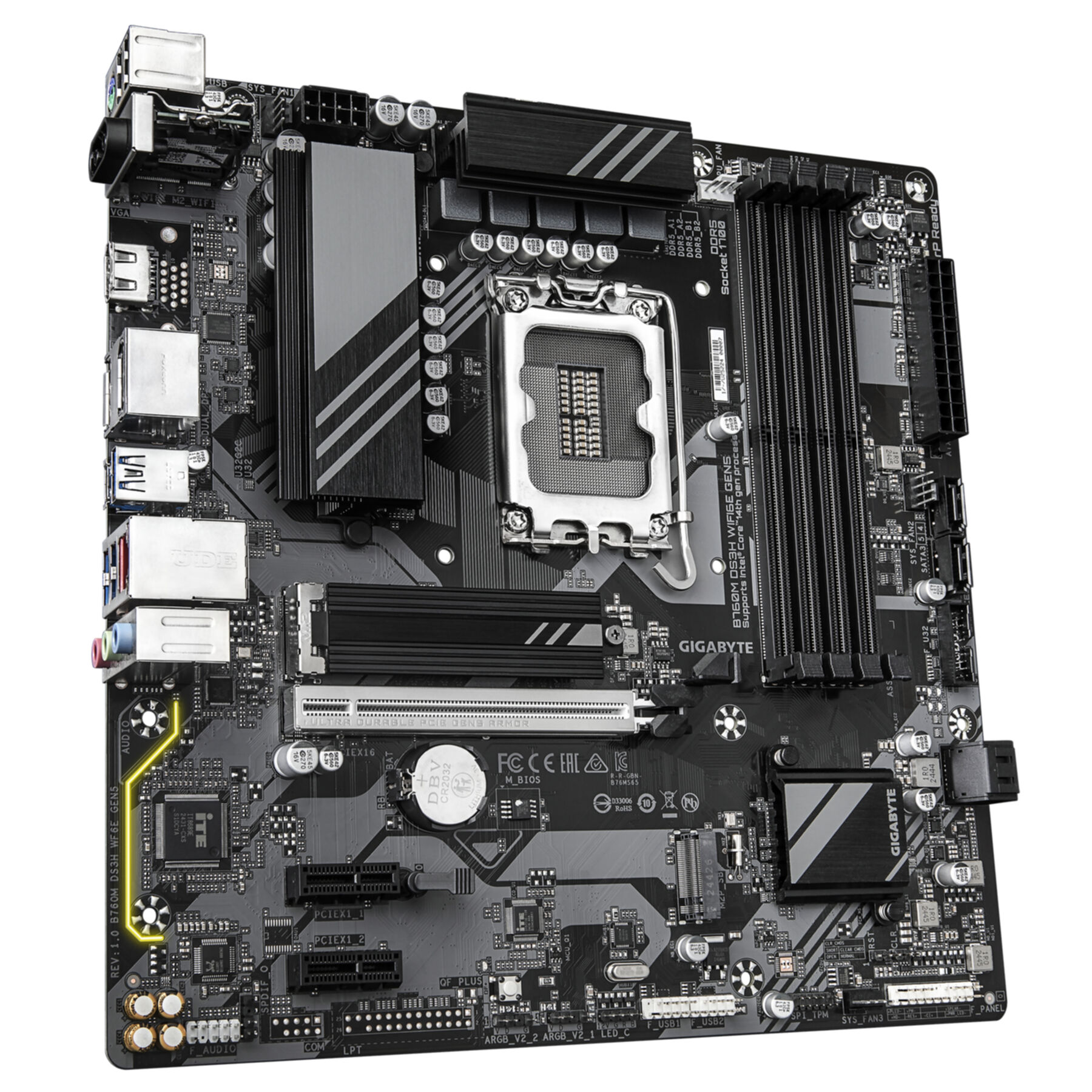 Gigabyte GA-B760M DS3H WF6E GEN5 (1700) (D) Gigabyte GA-B760M DS3H WF6E GEN5 (1700) (D)