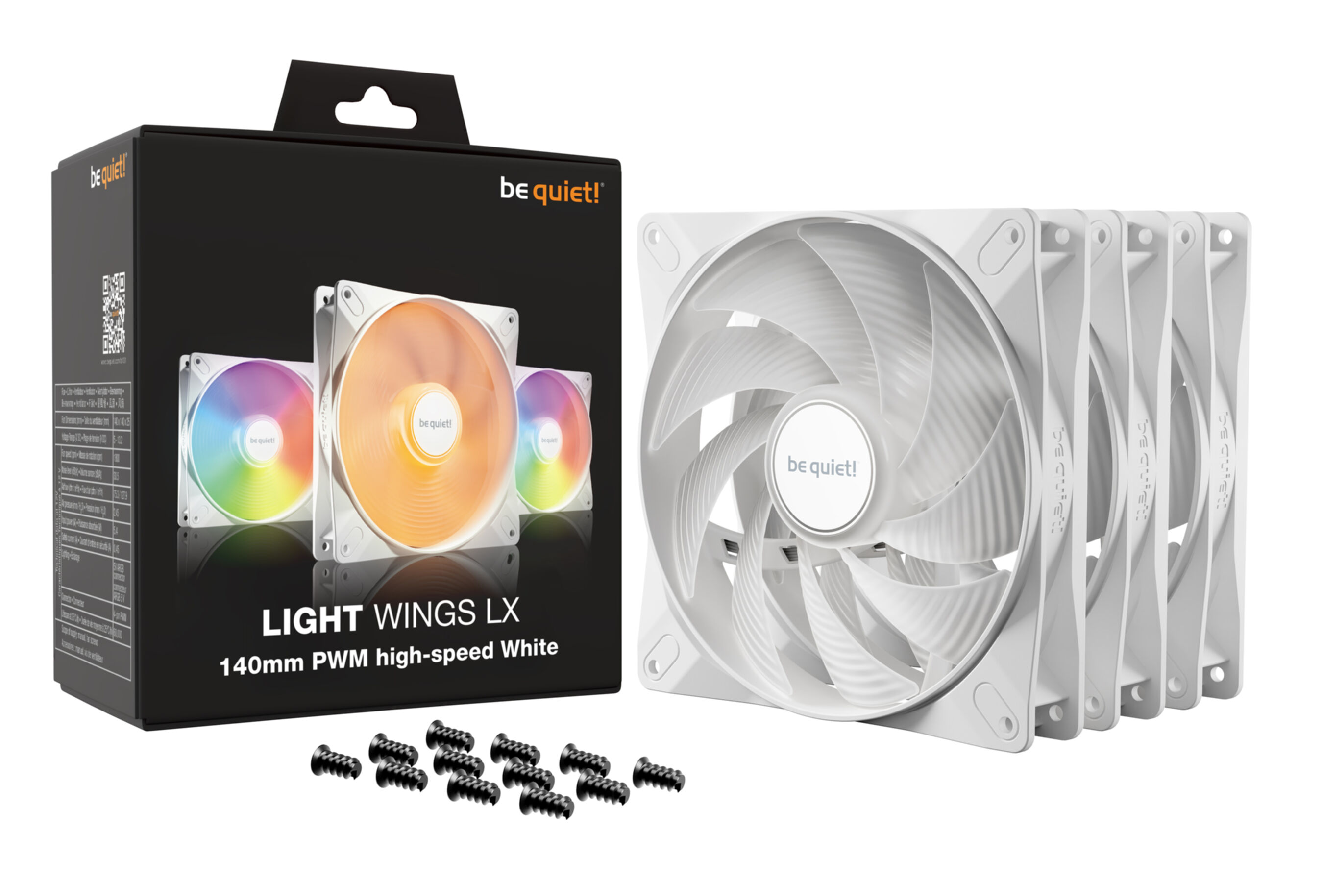 PC- Gehäuselüfter Be Quiet Light Wings LX,120mm PWM white high-speed (triple pack) BL131 PC- Gehäuselüfter Be Quiet Light Wings LX,120mm PWM white high-speed (triple pack) BL131