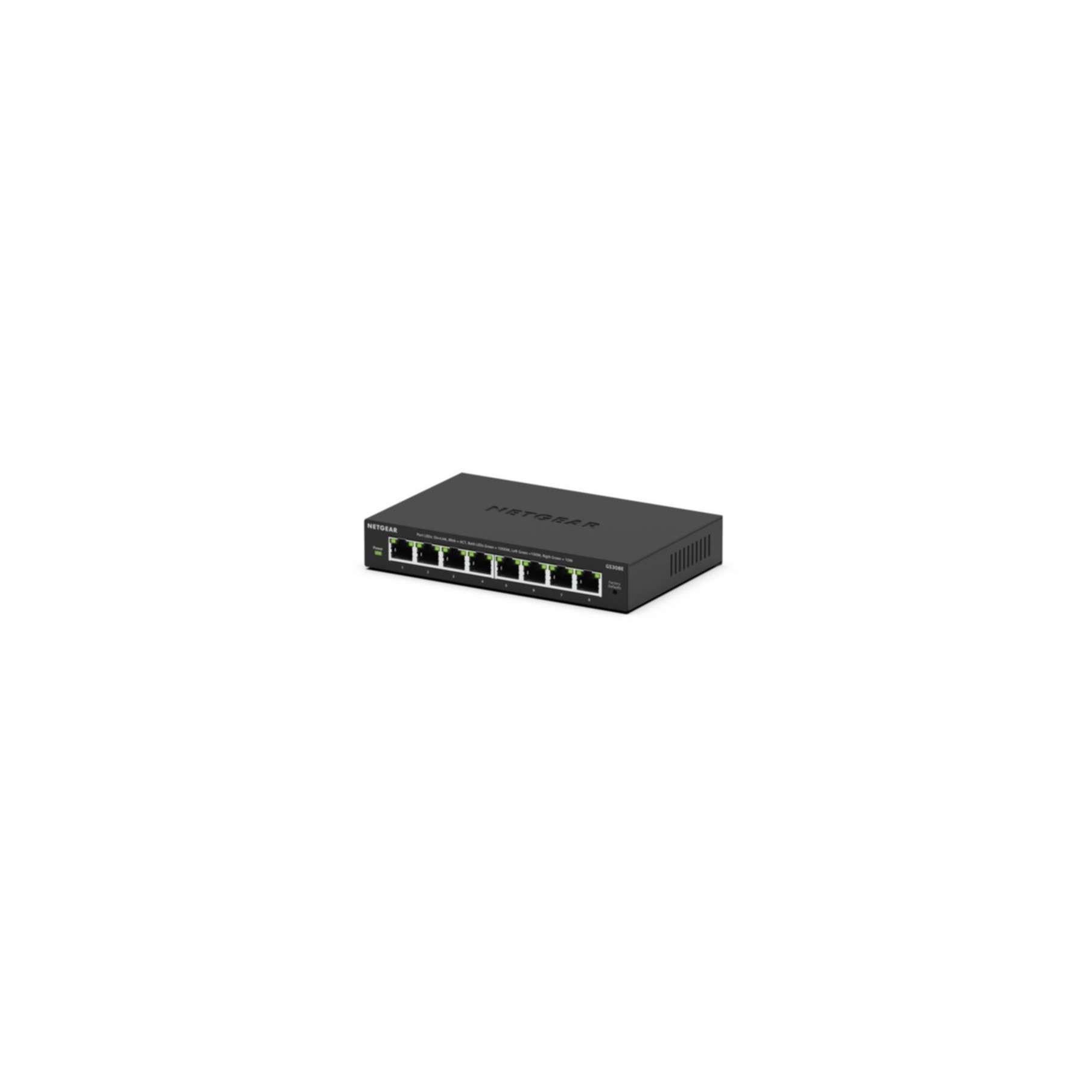 NETGEAR Switch 8-port 10/100/1000 GS308E-400EUS NETGEAR Switch 8-port 10/100/1000 GS308E-400EUS