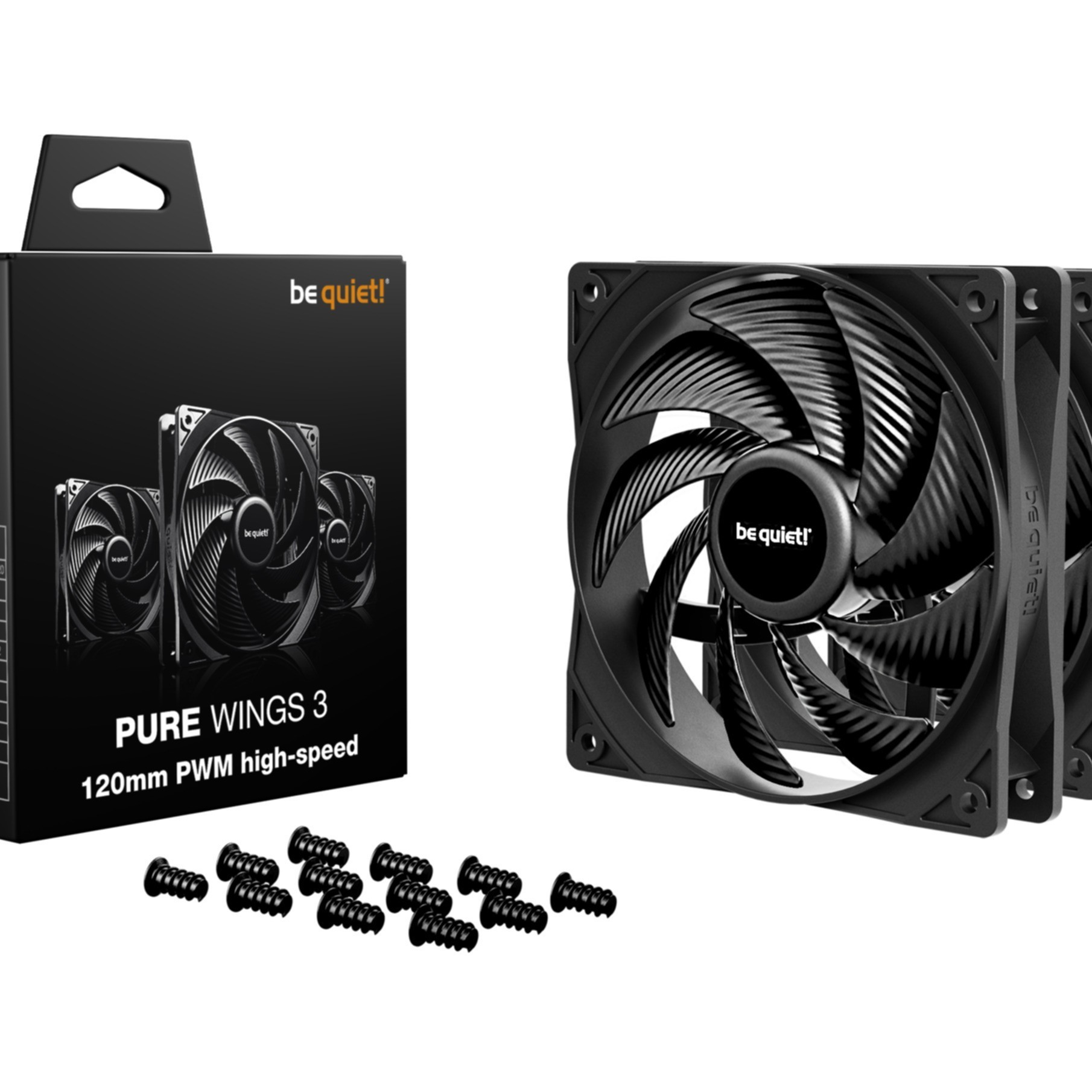 PC- Gehäuselüfter Be Quiet Pure Wings 3 HS 120mm 3er Pack PWM black High-Speed BL140 PC- Gehäuselüfter Be Quiet Pure Wings 3 HS 120mm 3er Pack PWM black High-Speed BL140