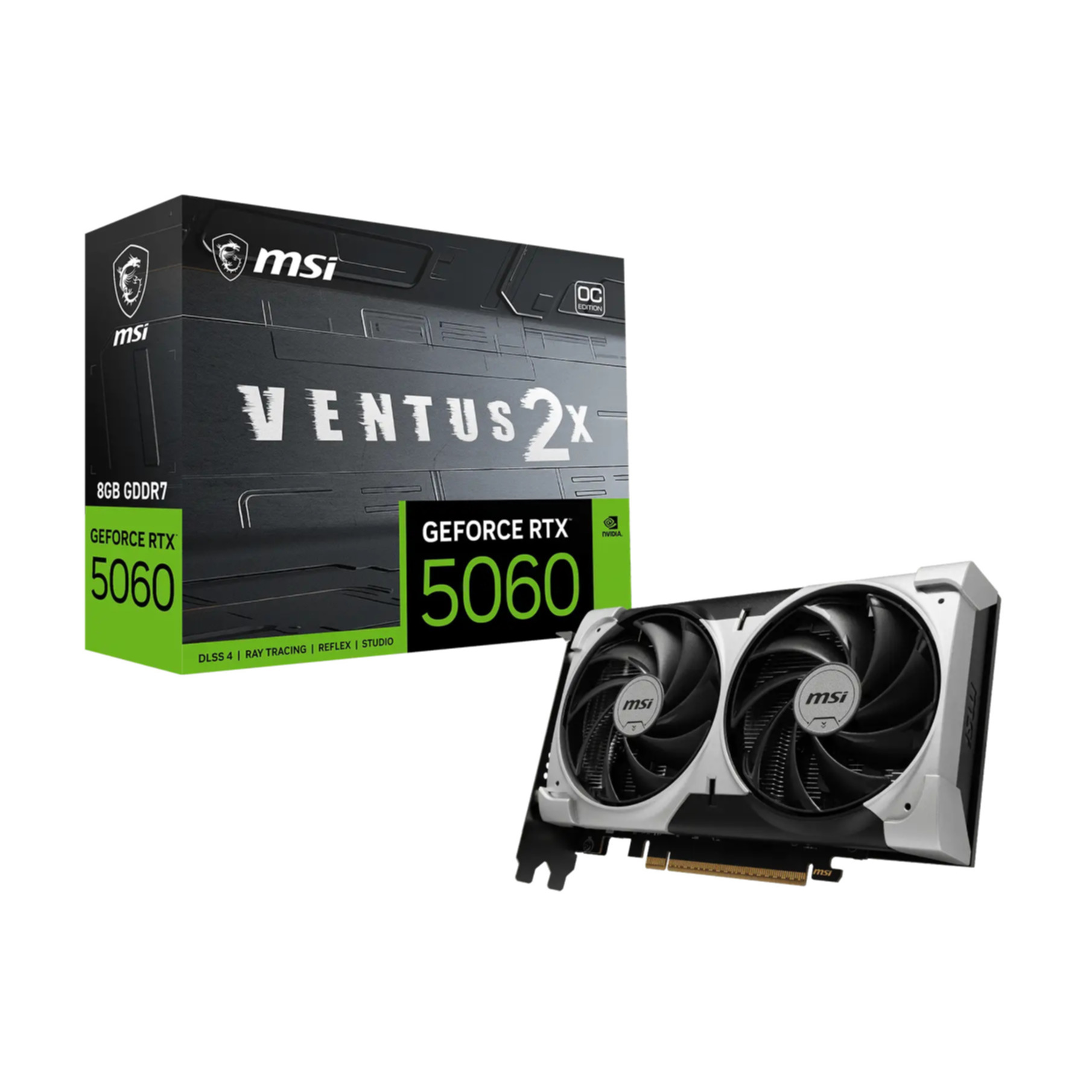 VGA MSI GeForce® RTX 5060 8GB Ventus 2X OC V1 VGA MSI GeForce® RTX 5060 8GB Ventus 2X OC V1