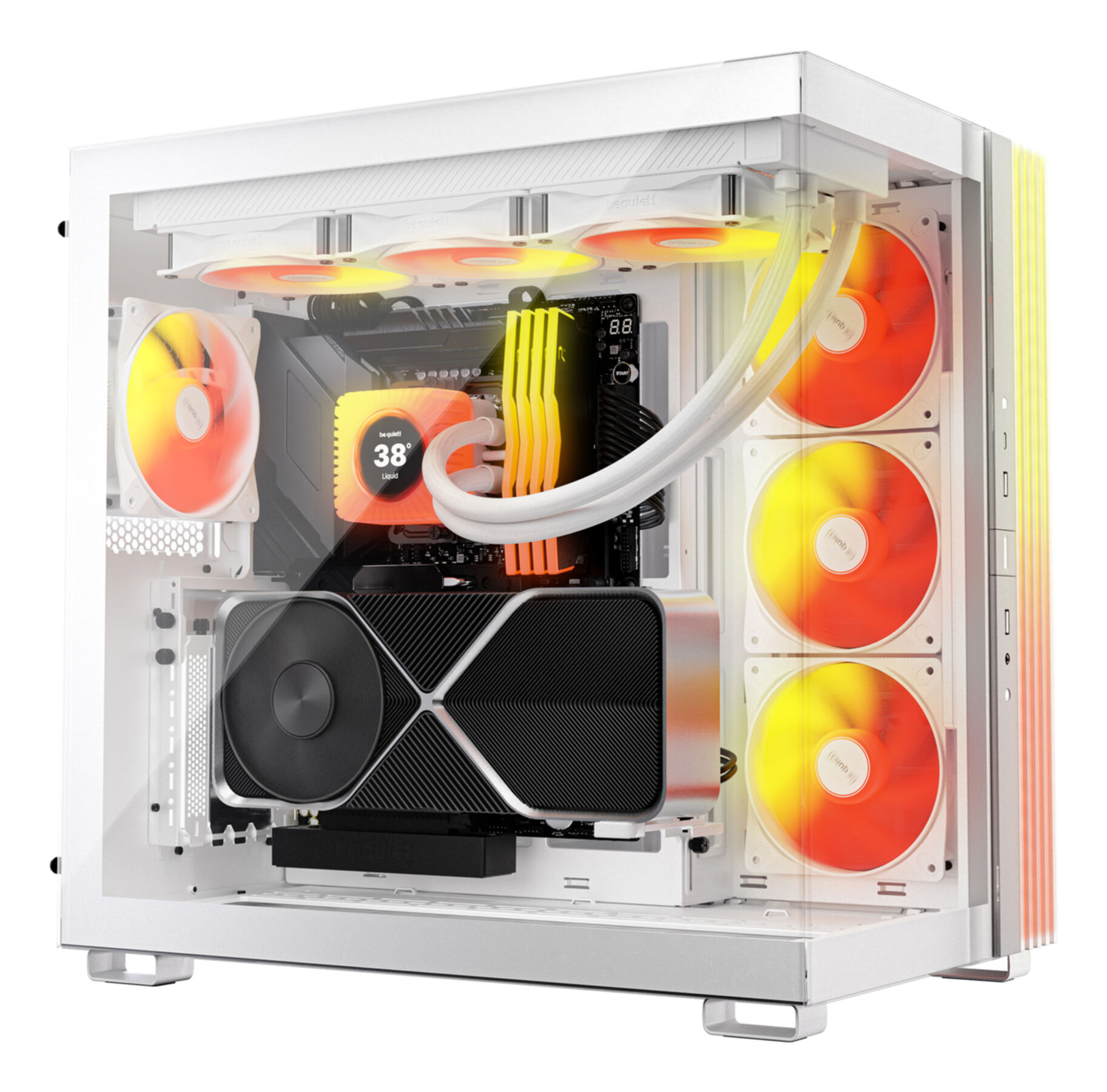 Cooler Be Quiet Light Loop IO LCD 360mm AiO Wasserkühlung white BW033 Cooler Be Quiet Light Loop IO LCD 360mm AiO Wasserkühlung white BW033