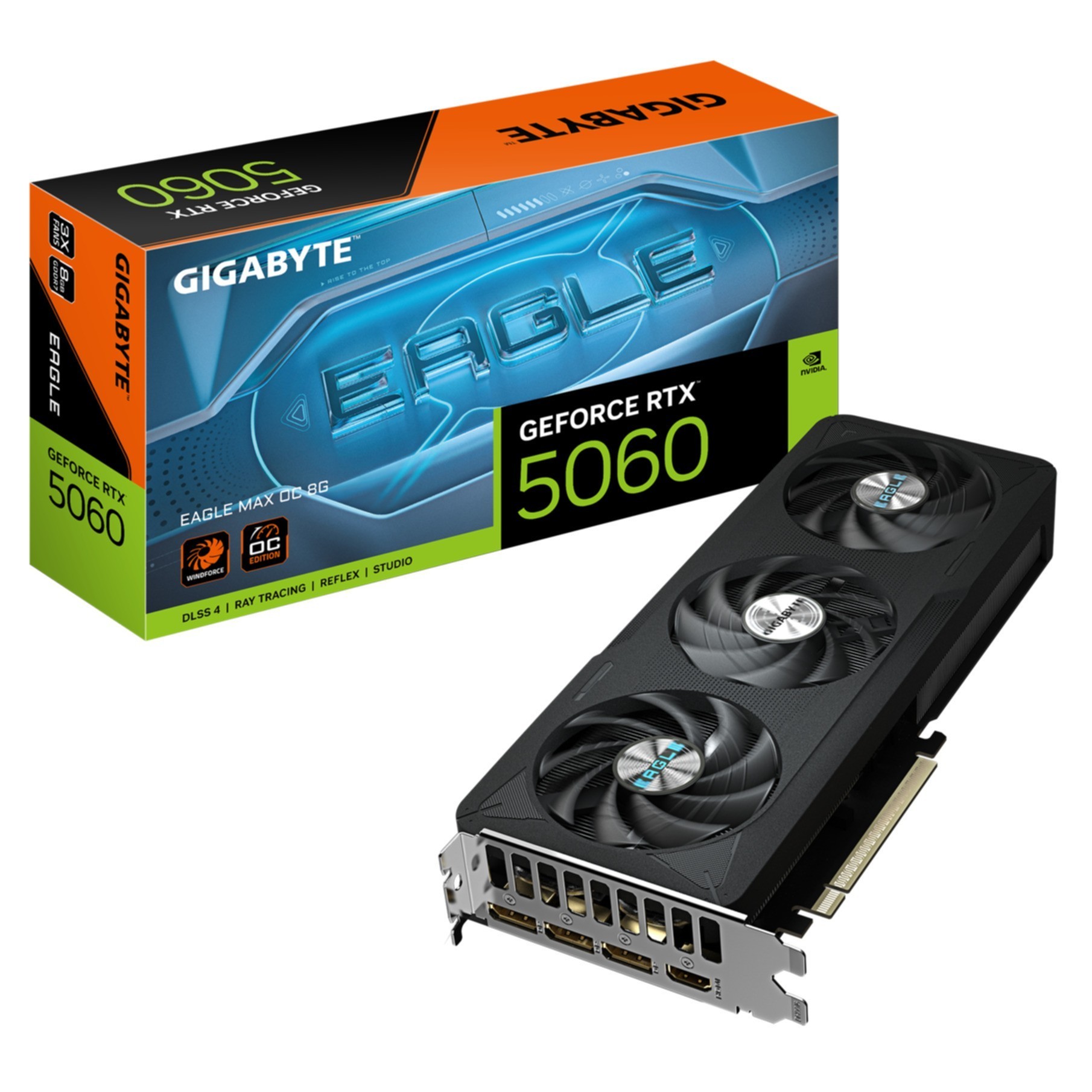 VGA Gigabyte GeForce® RTX 5060 8GB Eagle Max OC VGA Gigabyte GeForce® RTX 5060 8GB Eagle Max OC