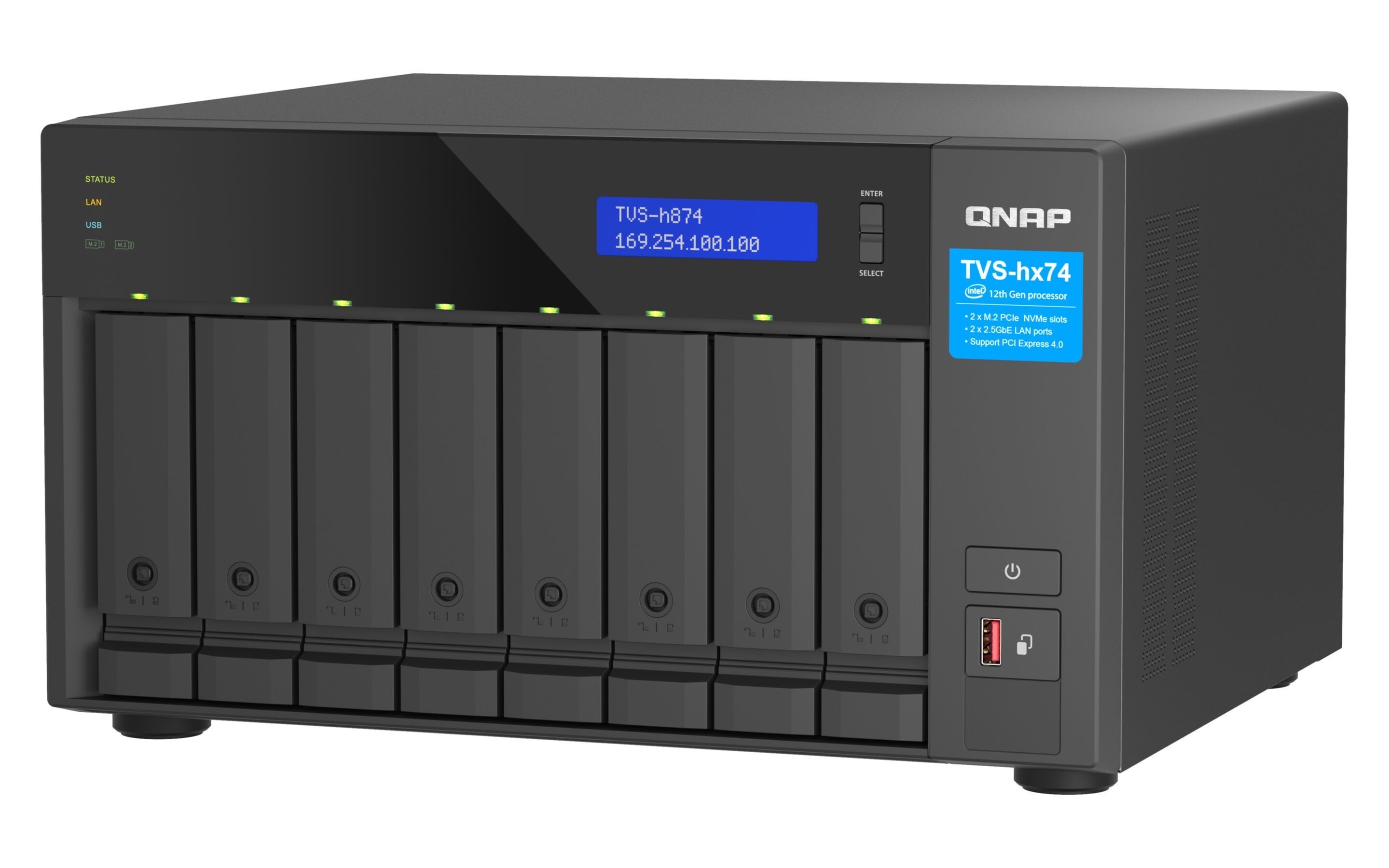 NAS Server QNAP TVS-H874T-I7-32G 8-Bay NAS Server QNAP TVS-H874T-I7-32G 8-Bay
