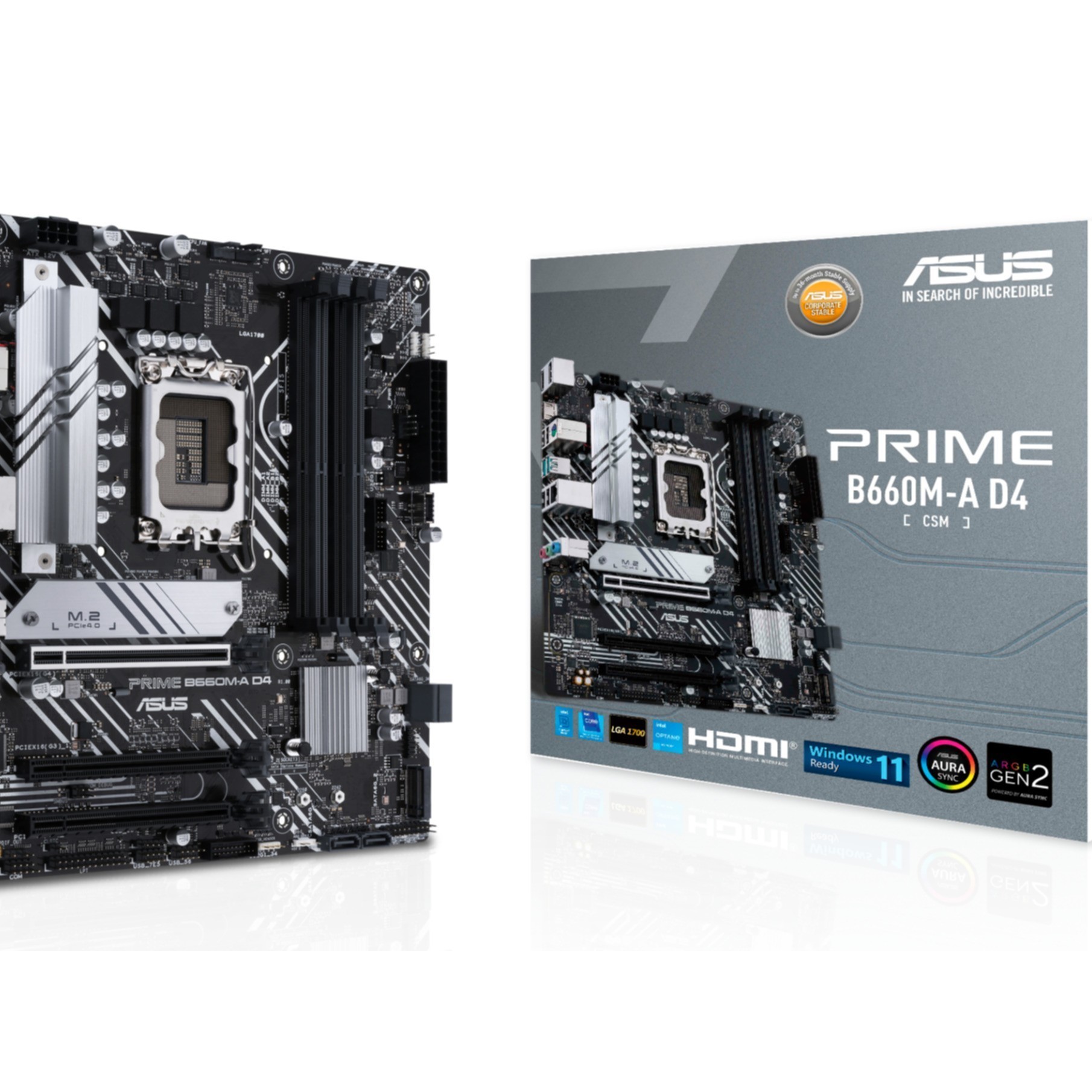 ASUS PRIME B660M-A D4 CSM (1700) (D) ASUS PRIME B660M-A D4 CSM (1700) (D)