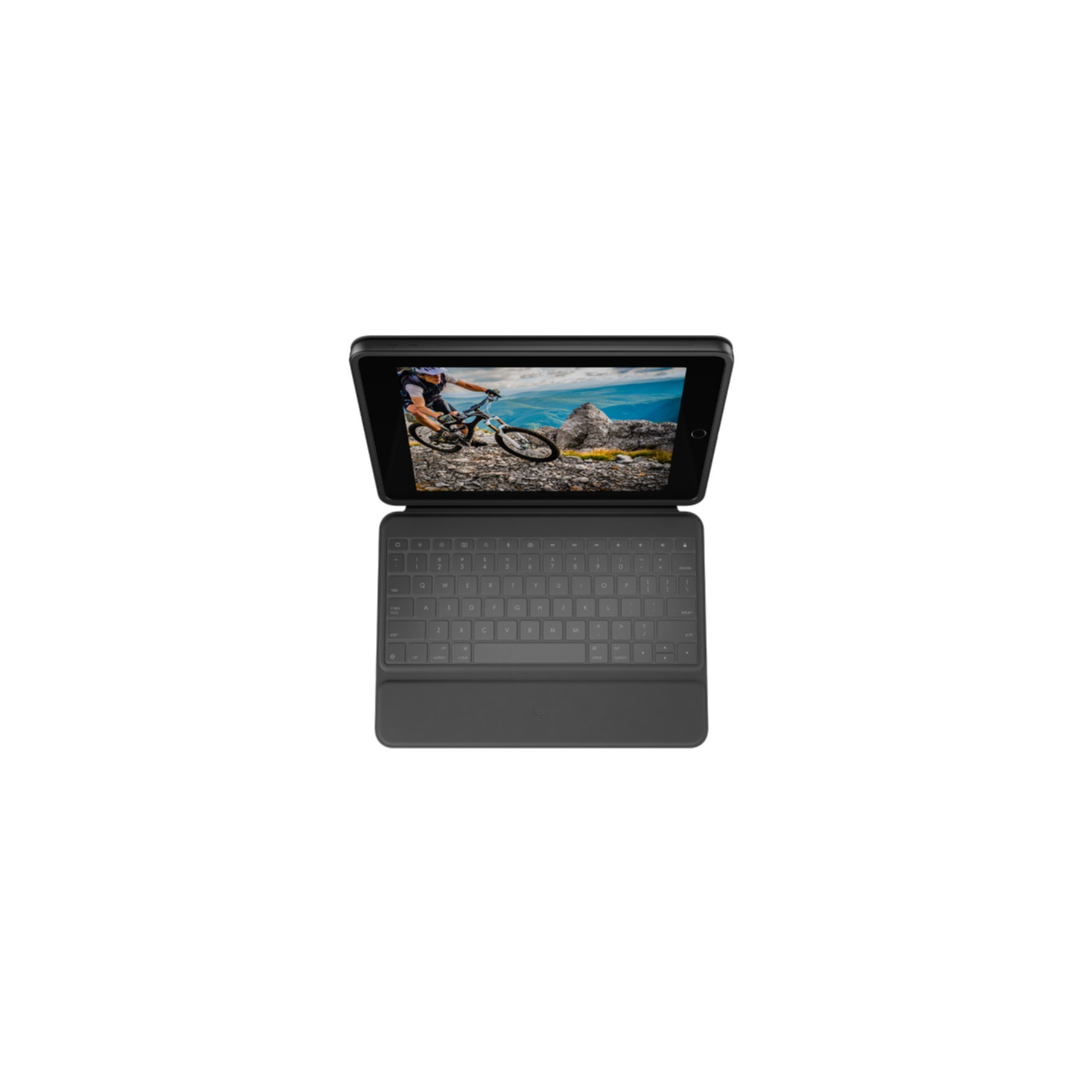 Keyboard Logitech Rugged Folio for Apple iPad 7th-9th Gen Graphite (DE) (920-009313)