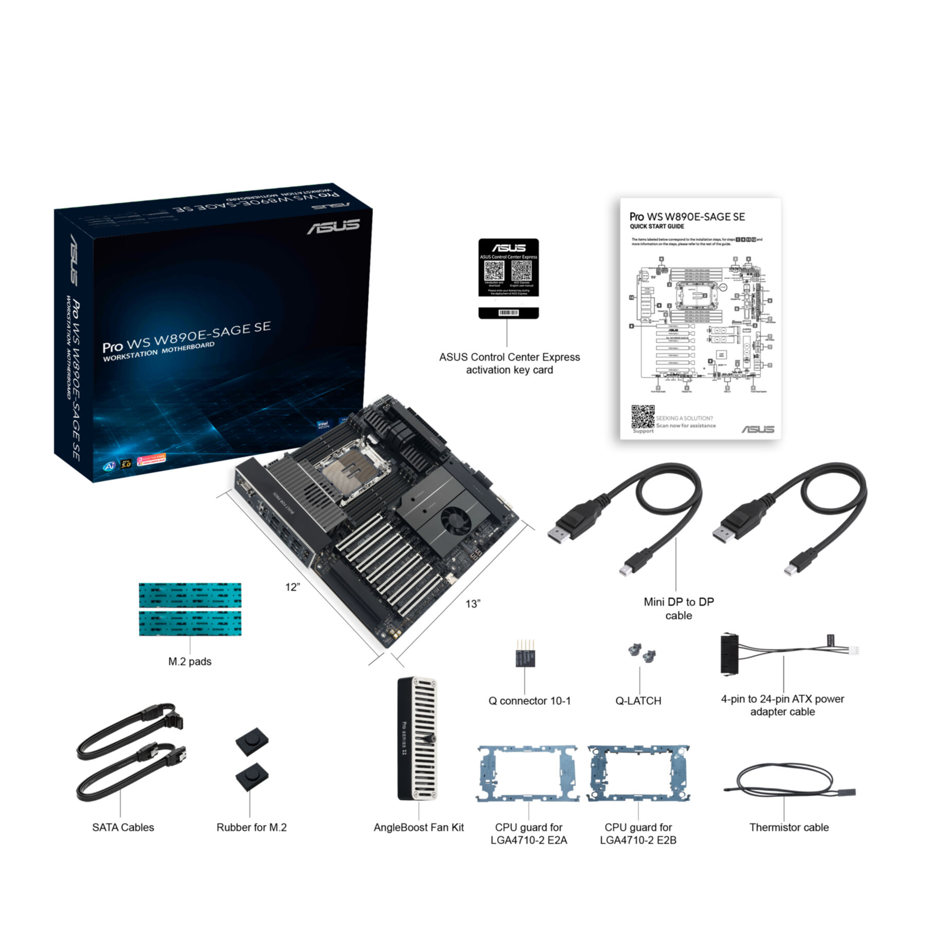 ASUS PRO WS W890E-SAGE SE (4710-2) (D) ASUS PRO WS W890E-SAGE SE (4710-2) (D)