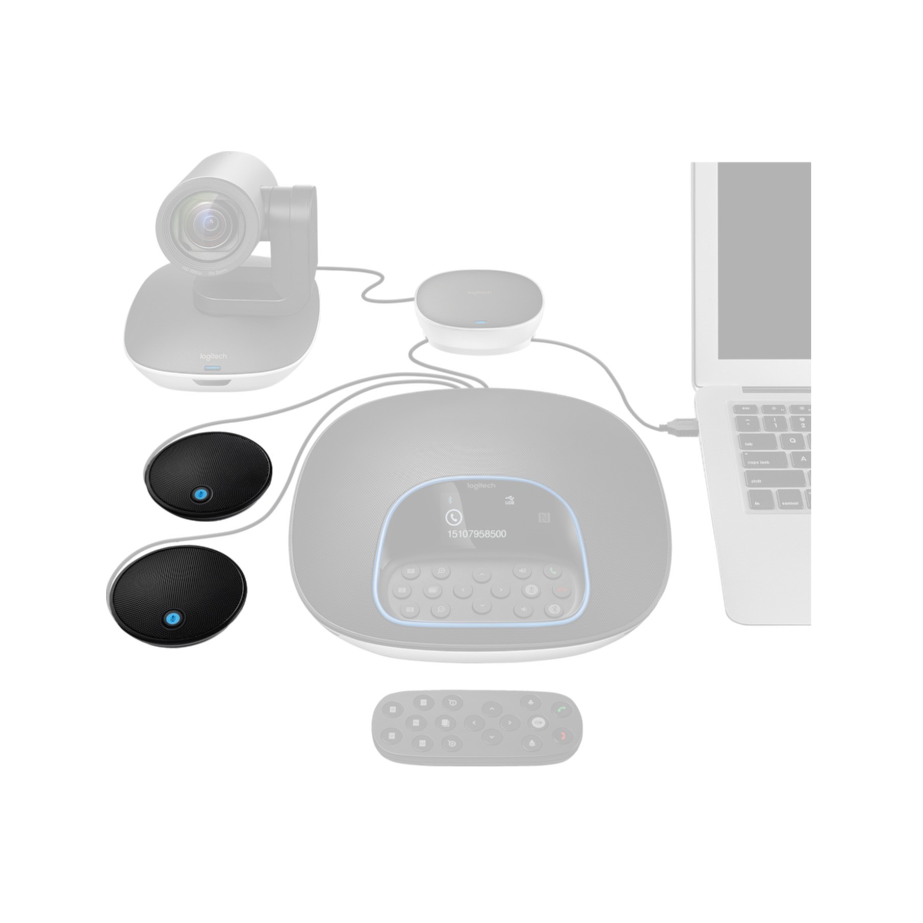Logitech GROUP Expansion Microphones - Mikrofonset 989-000171 Logitech GROUP Expansion Microphones - Mikrofonset 989-000171