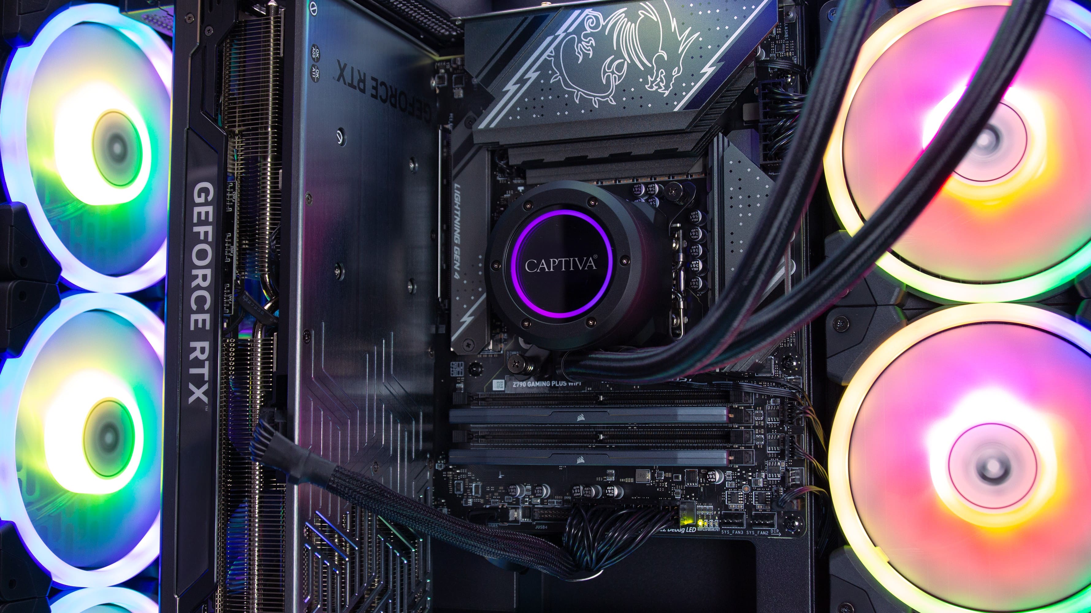 Captiva PC Ultimate Gaming I89-513 (i9-14900KF/RTX5090 32GB GDDR7/SSD 2TB/64GB/WLAN/Windows 11 Home 64-bit)