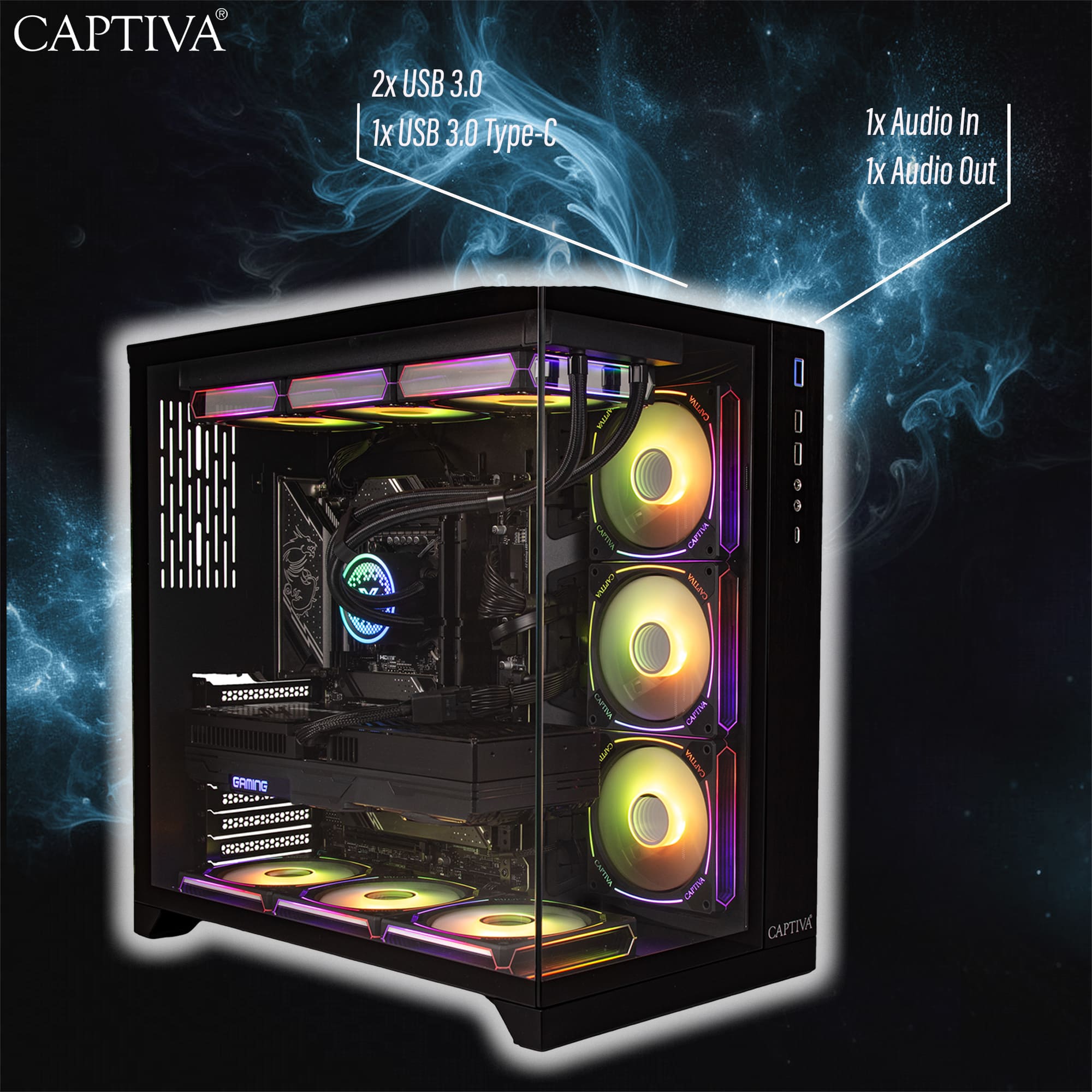 Captiva PC Highend Gaming R81-926 (Ryzen 7 5700X/RTX4070 Super 12GB GDDR6X/SSD 1TB/32GB/WLAN/Windows 11 Home 64-bit) Captiva PC Highend Gaming R81-926 (Ryzen 7 5700X/RTX4070 Super 12GB GDDR6X/SSD 1TB/32GB/WLAN/Windows 11 Home 64-bit)