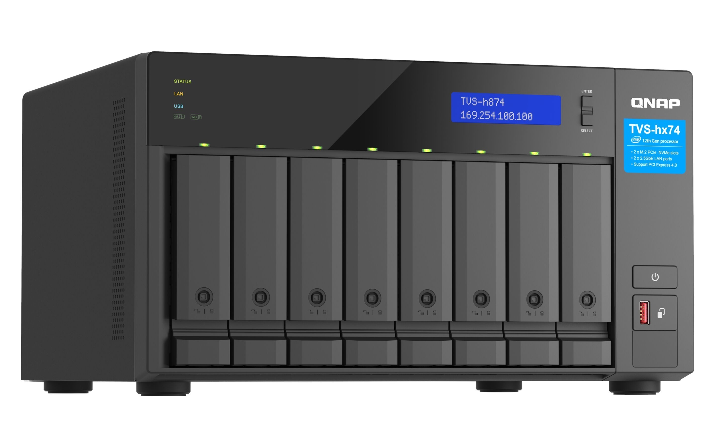 NAS Server QNAP TVS-H874T-I7-32G 8-Bay NAS Server QNAP TVS-H874T-I7-32G 8-Bay
