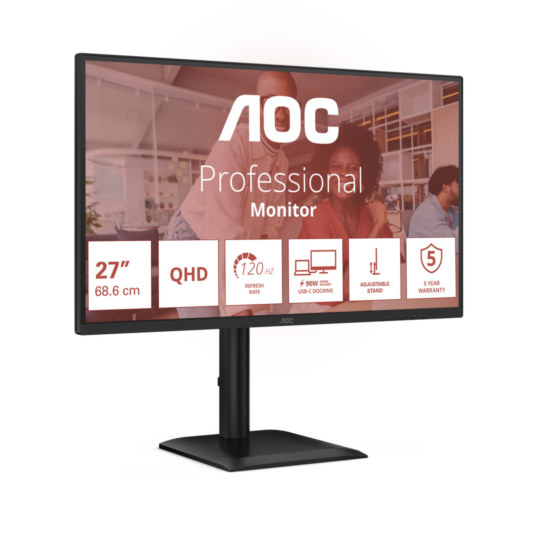TFT AOC Q27E4CV 68.6 cm (27")HDMI,DisplayPort,USB-C,SP TFT AOC Q27E4CV 68.6 cm (27")HDMI,DisplayPort,USB-C,SP