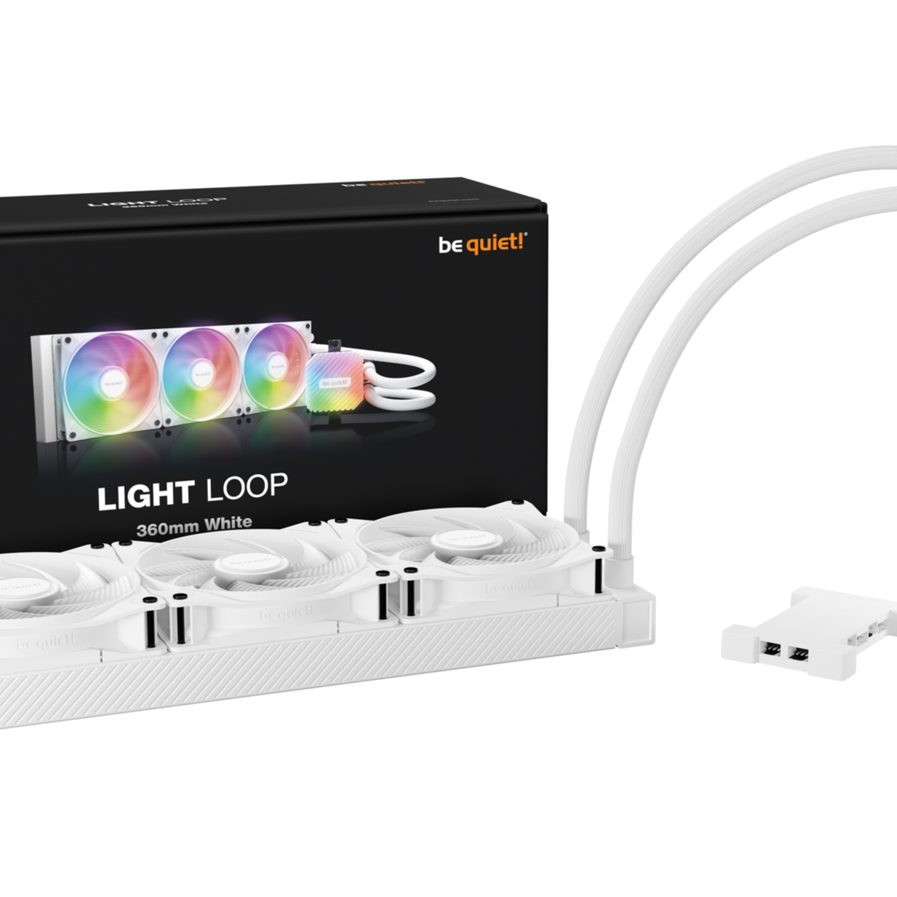 Cooler Be Quiet! Light Loop - Prozessor - Wasserkühlung - 360mm White (BW023) Cooler Be Quiet! Light Loop - Prozessor - Wasserkühlung - 360mm White (BW023)