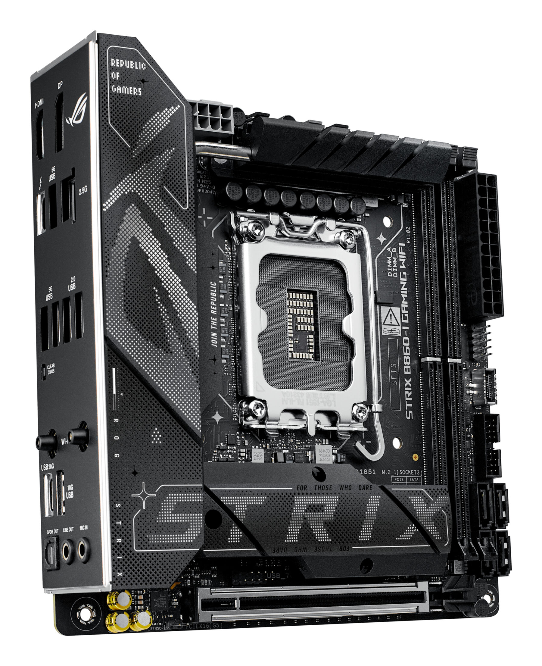 ASUS ROG STRIX B860-I GAMING WIFI (1851) (D) ASUS ROG STRIX B860-I GAMING WIFI (1851) (D)