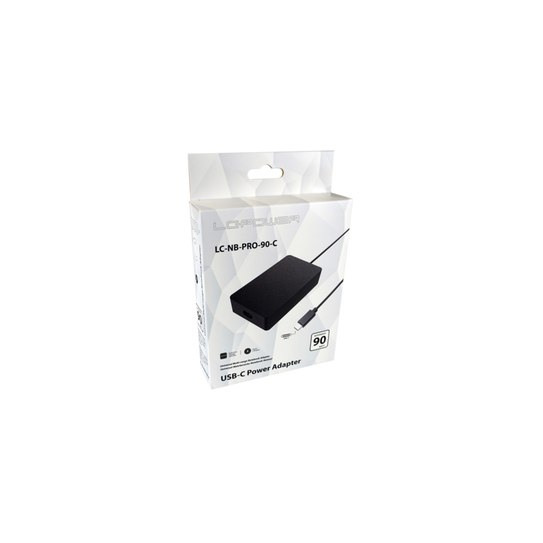 Netzteil LC-Power Notebook Netzteil USB-C 90 Watt LC-NB-PRO-90-C