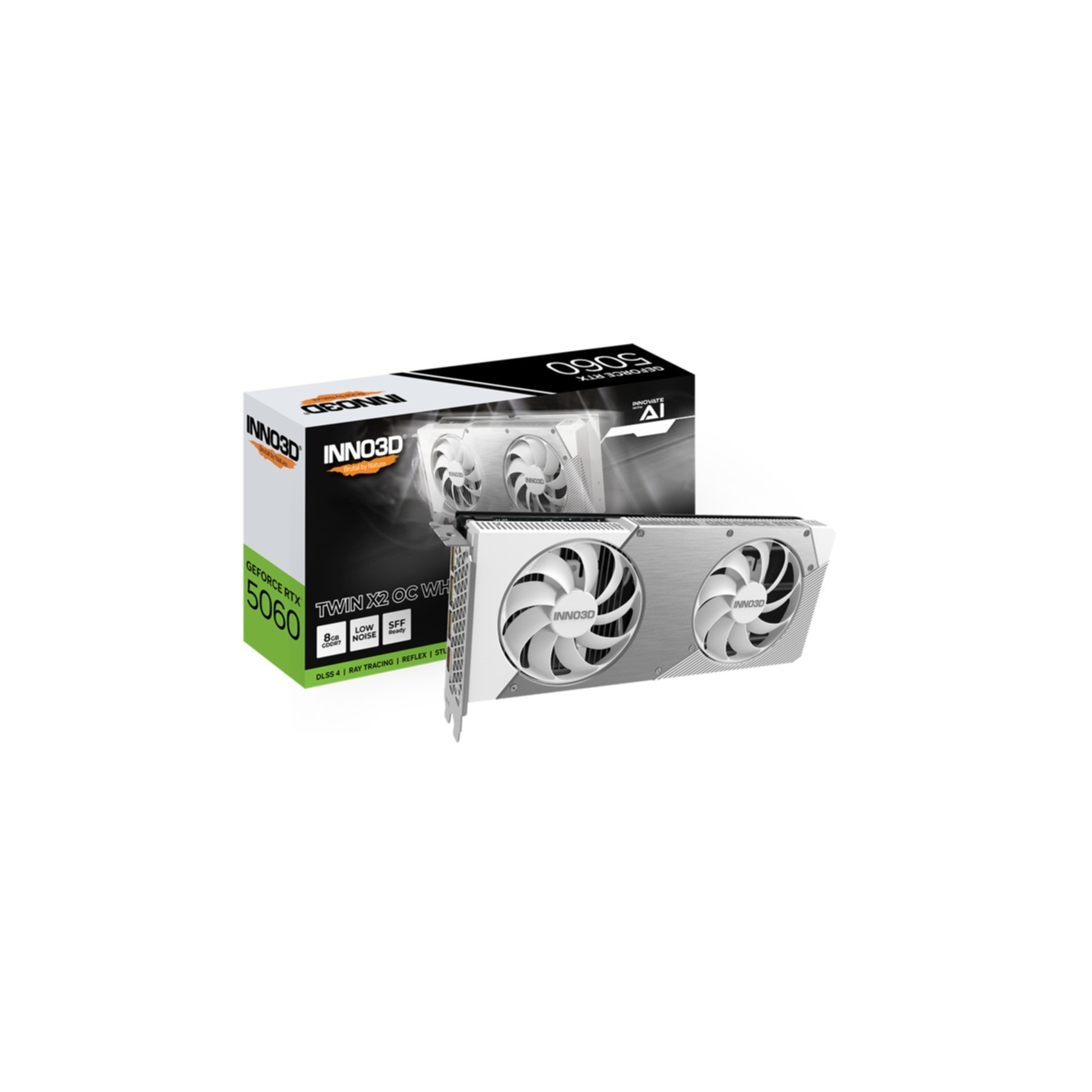 VGA Inno3D GeForce® RTX 5060 8GB Twin X2 OC White VGA Inno3D GeForce® RTX 5060 8GB Twin X2 OC White