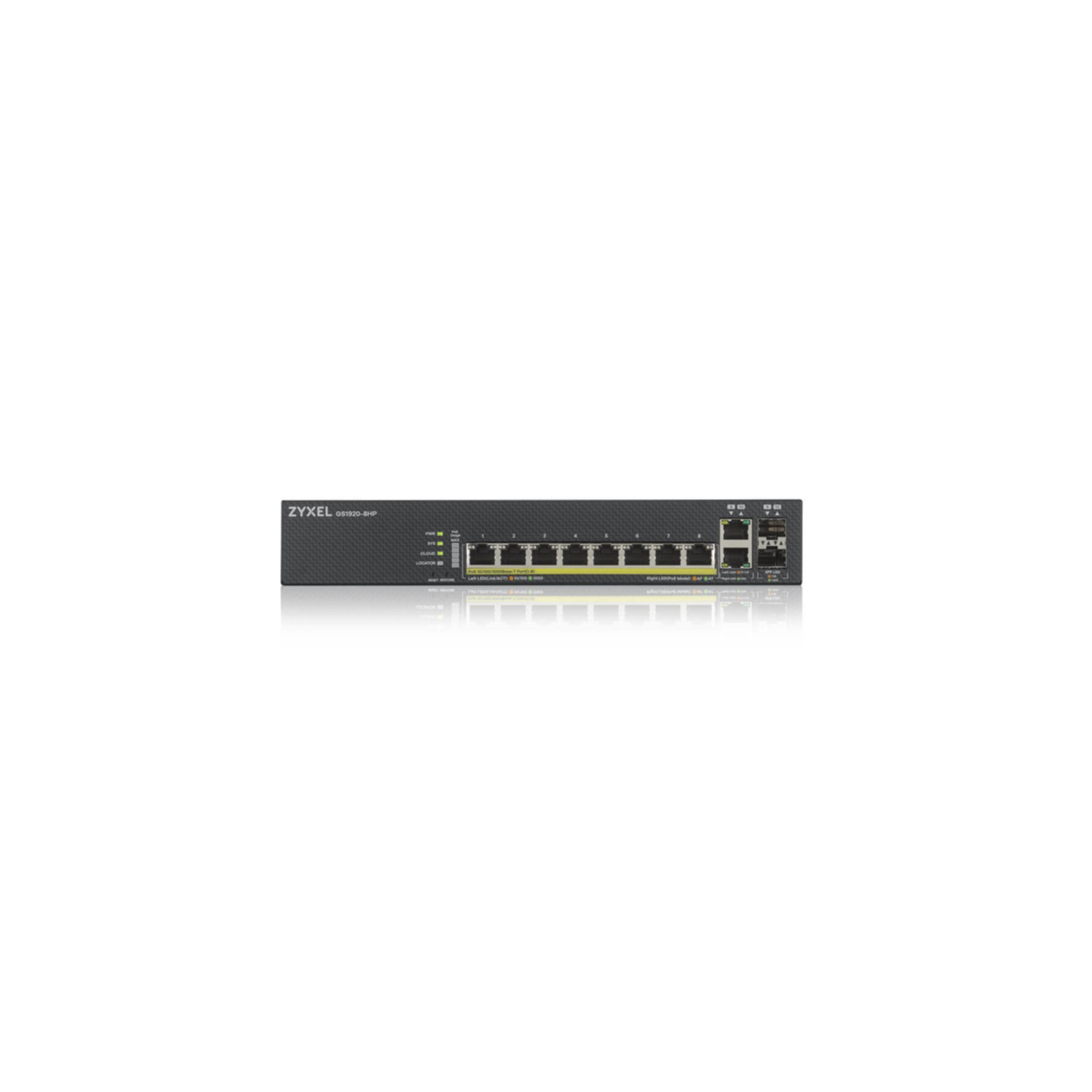 ZyXEL Switch 8-port 10/100/1000 GS1920-8HPv2 ZyXEL Switch 8-port 10/100/1000 GS1920-8HPv2