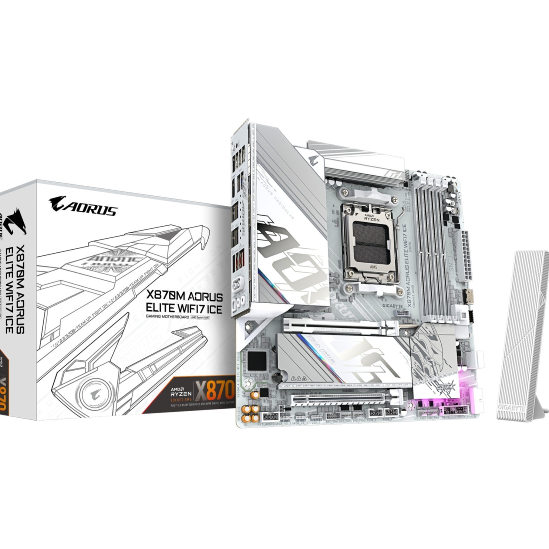 Gigabyte GA-X870M A ELITE WF7 ICE (AM5) (D) Gigabyte GA-X870M A ELITE WF7 ICE (AM5) (D)