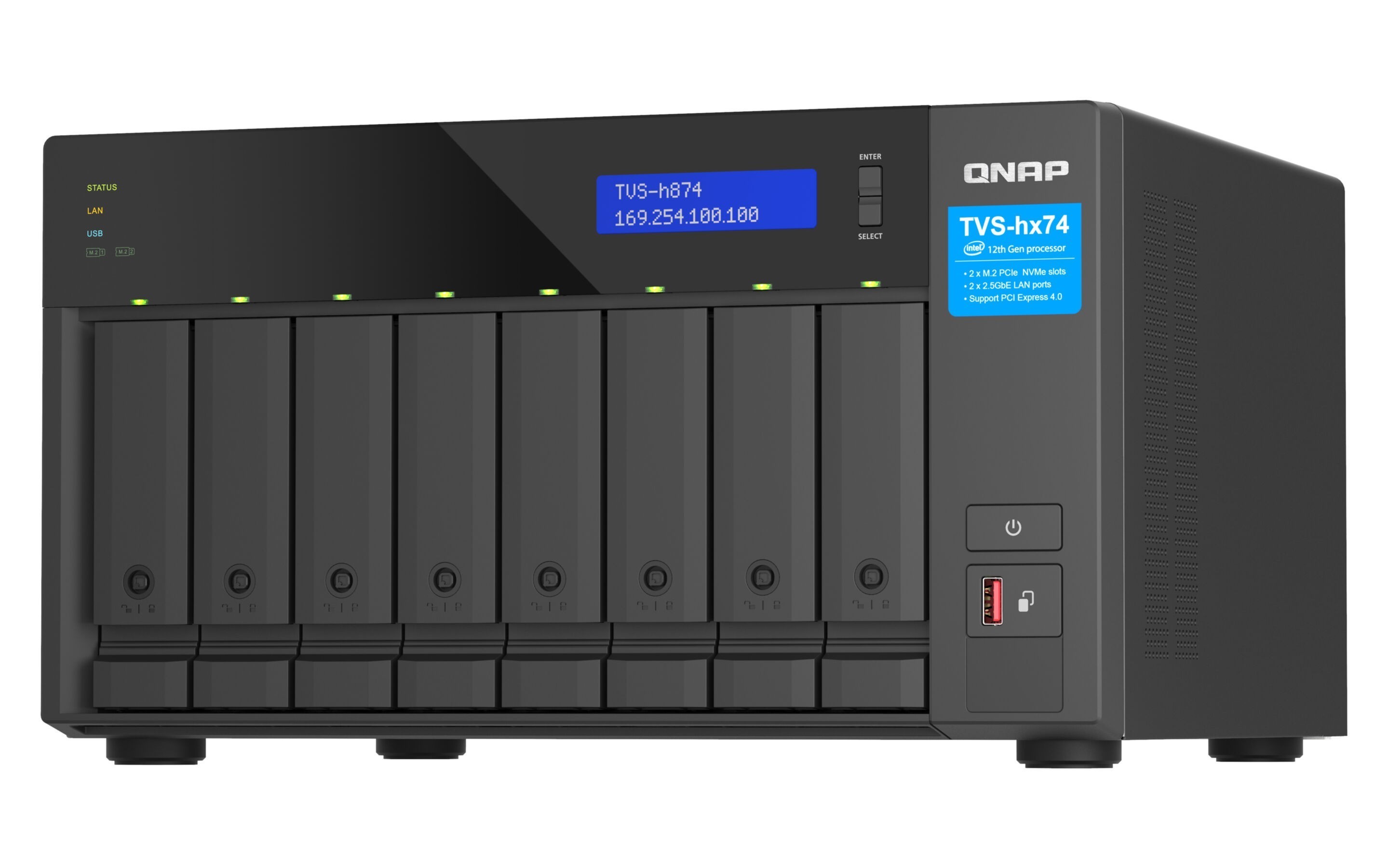 NAS Server QNAP TVS-H874T-I7-32G 8-Bay NAS Server QNAP TVS-H874T-I7-32G 8-Bay