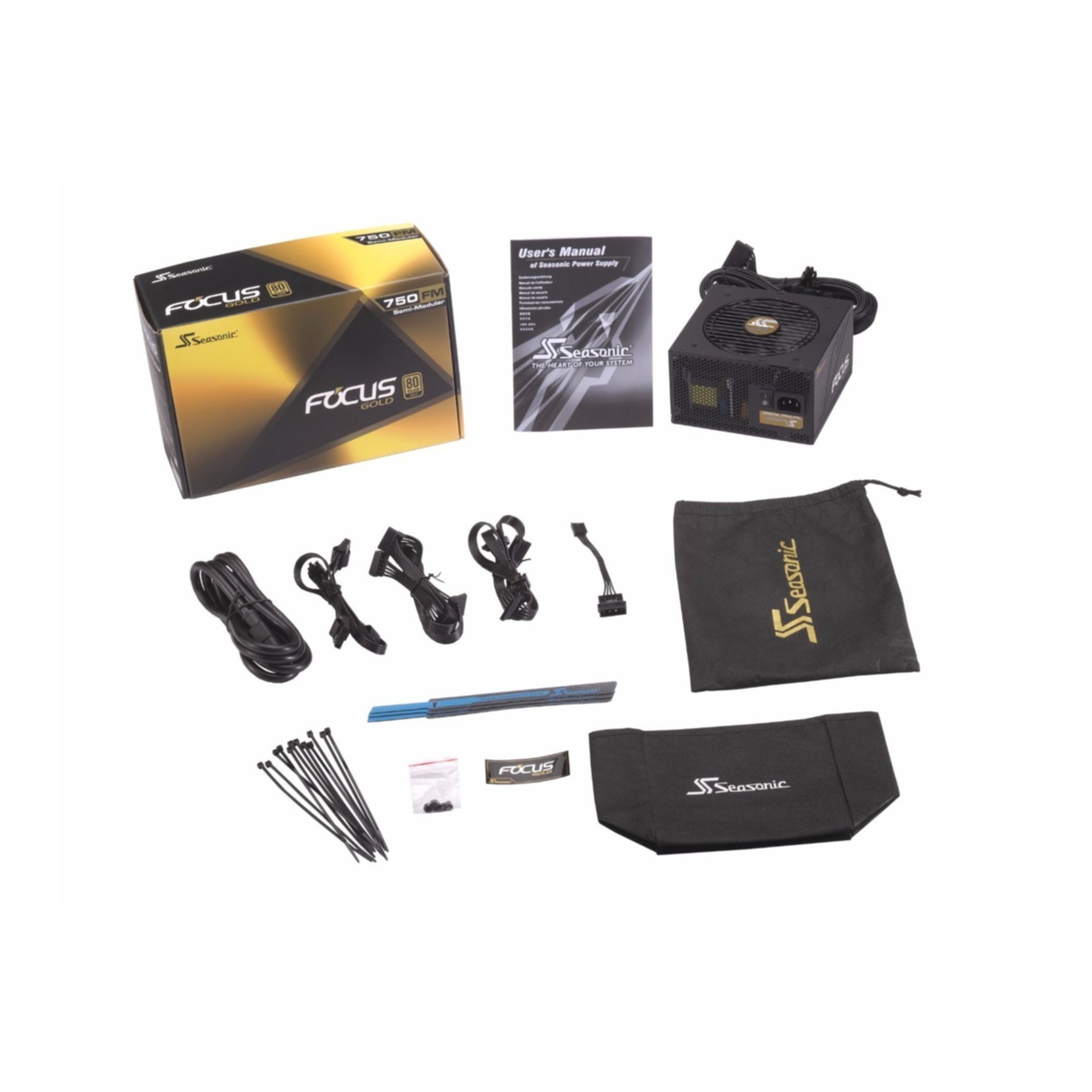 PC- Netzteil Seasonic Focus Gold SSR-750FM - Netzteil (intern) 750W PC- Netzteil Seasonic Focus Gold SSR-750FM - Netzteil (intern) 750W
